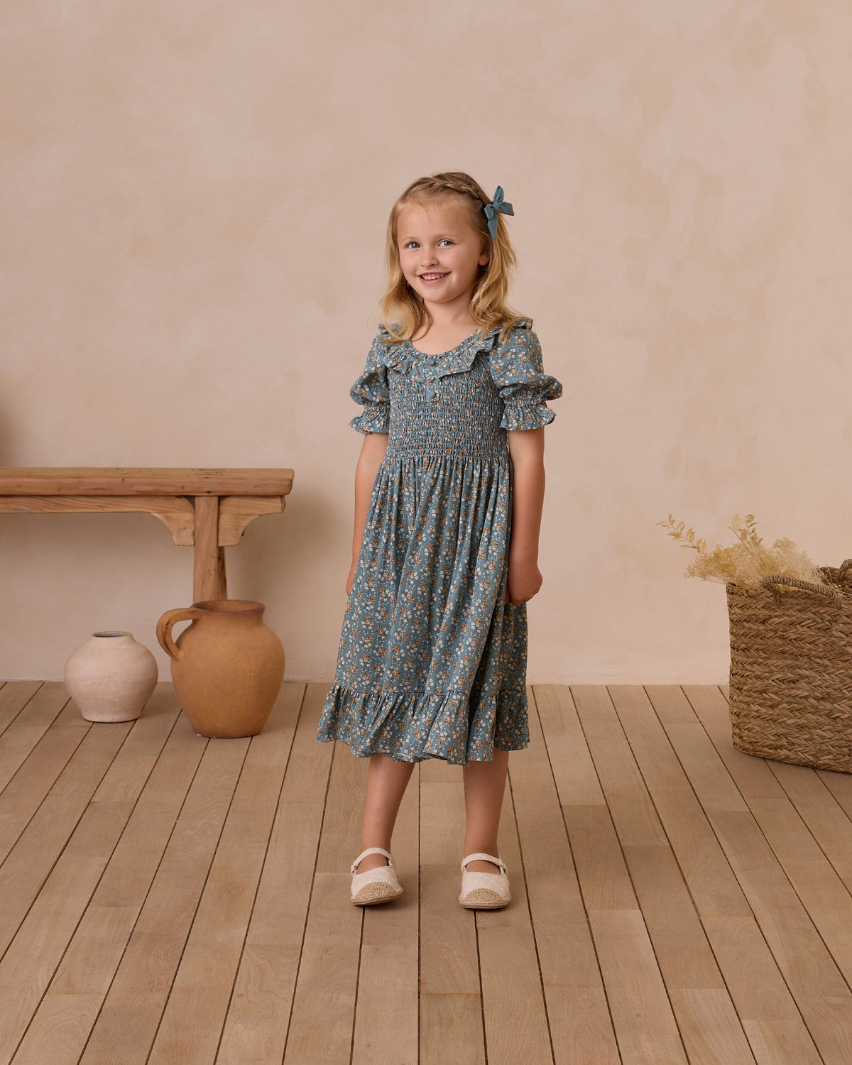 RYLEE + CRU LEXI DRESS / BLUE FLORAL