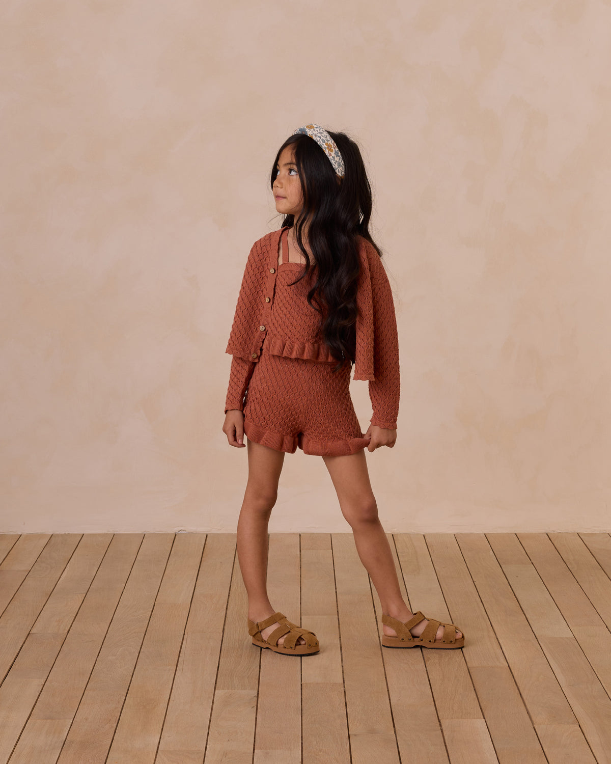 RYLEE + CRU CROCHET KNIT TANK SET / POPPY