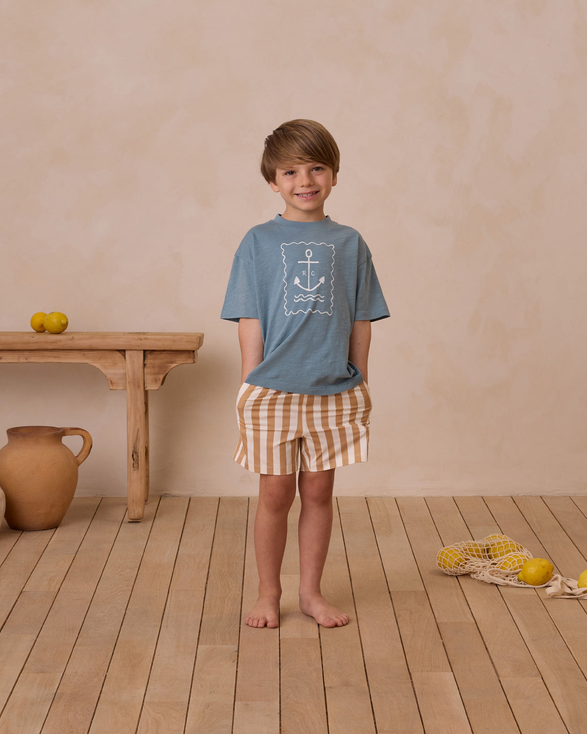 RYLEE + CRU BOARDSHORT / MARIGOLD STRIPE