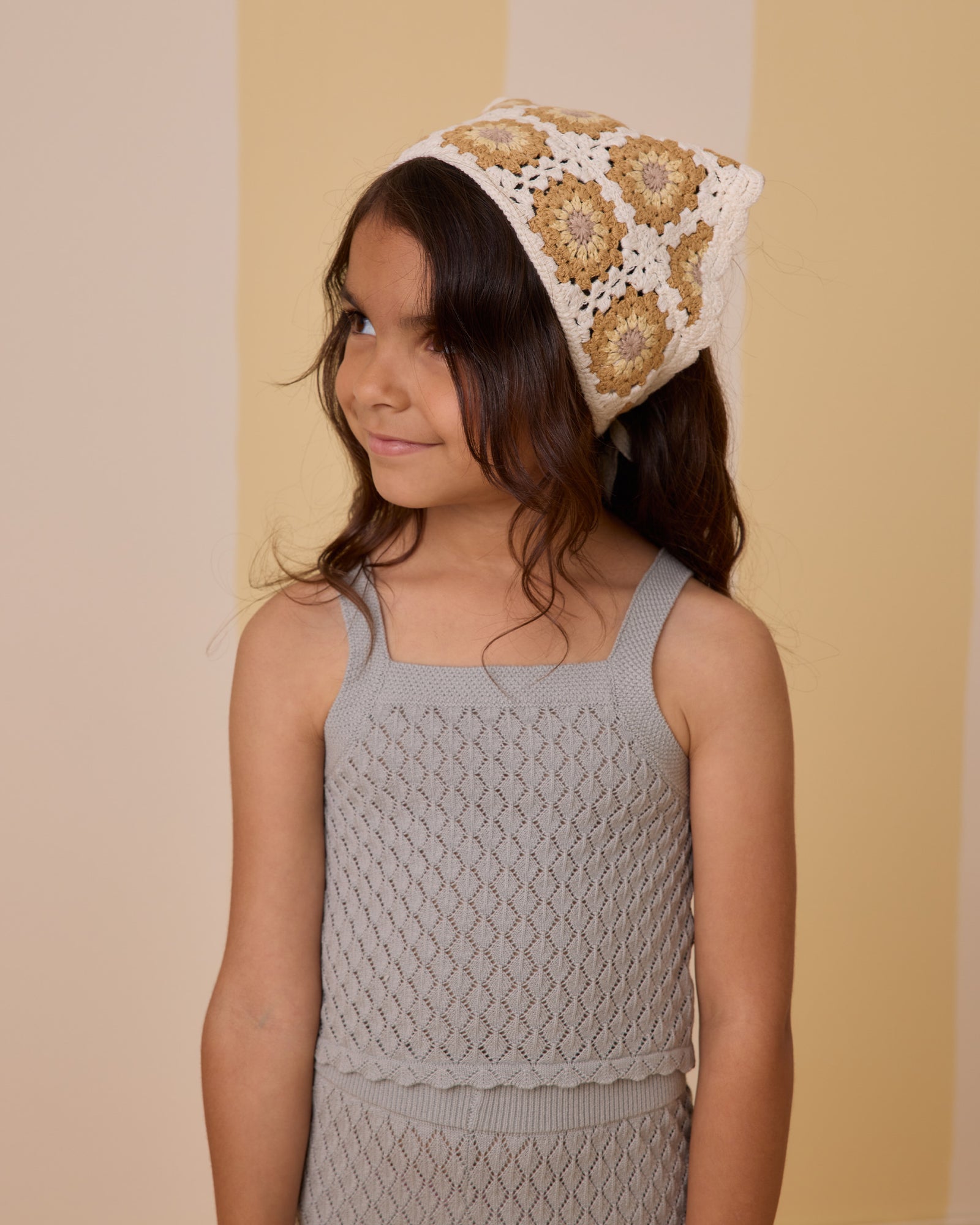 RYLEE + CRU CROCHET SCARF HEADBAND / MARIGOLD DAISY