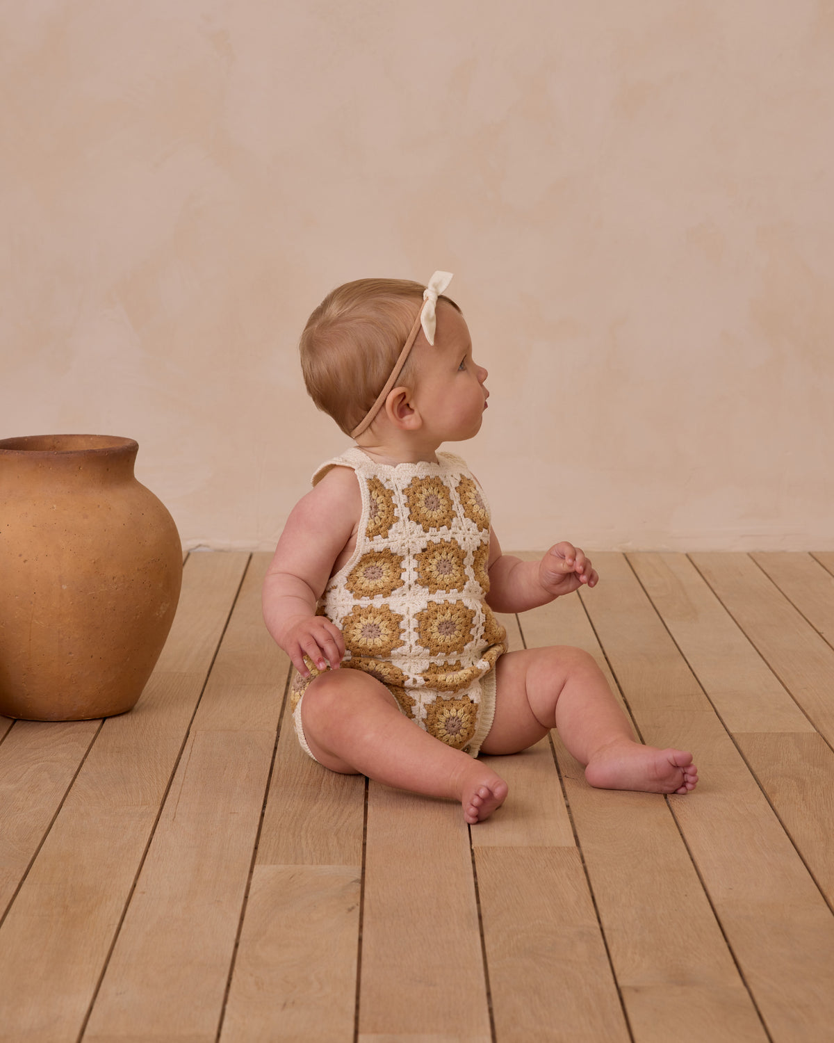 RYLEE + CRU CROCHET ROMPER / MARIGOLD DAISY