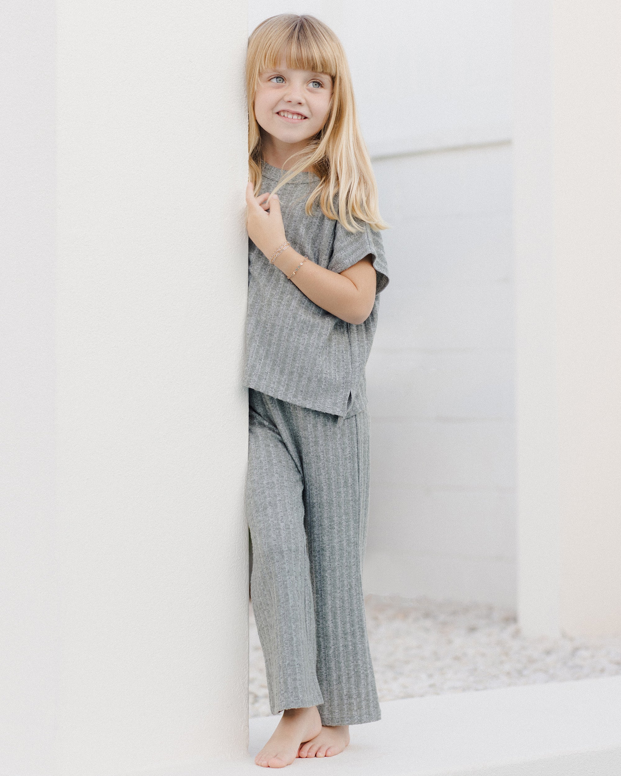 RYLEE + CRU COZY RIB KNIT SET / EUCALYPTUS