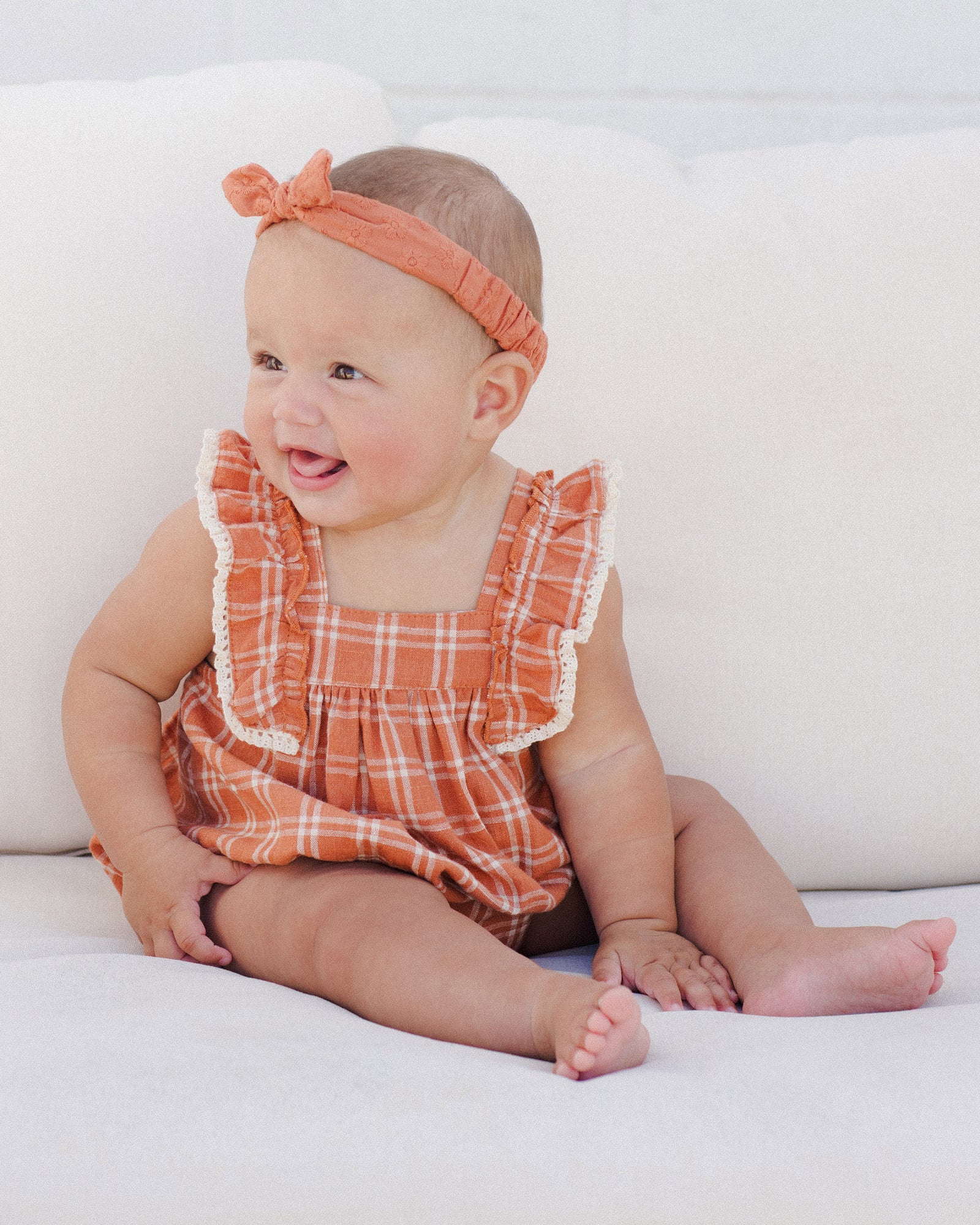 RYLEE + CRU BABY BOW HEADBAND / POPPY