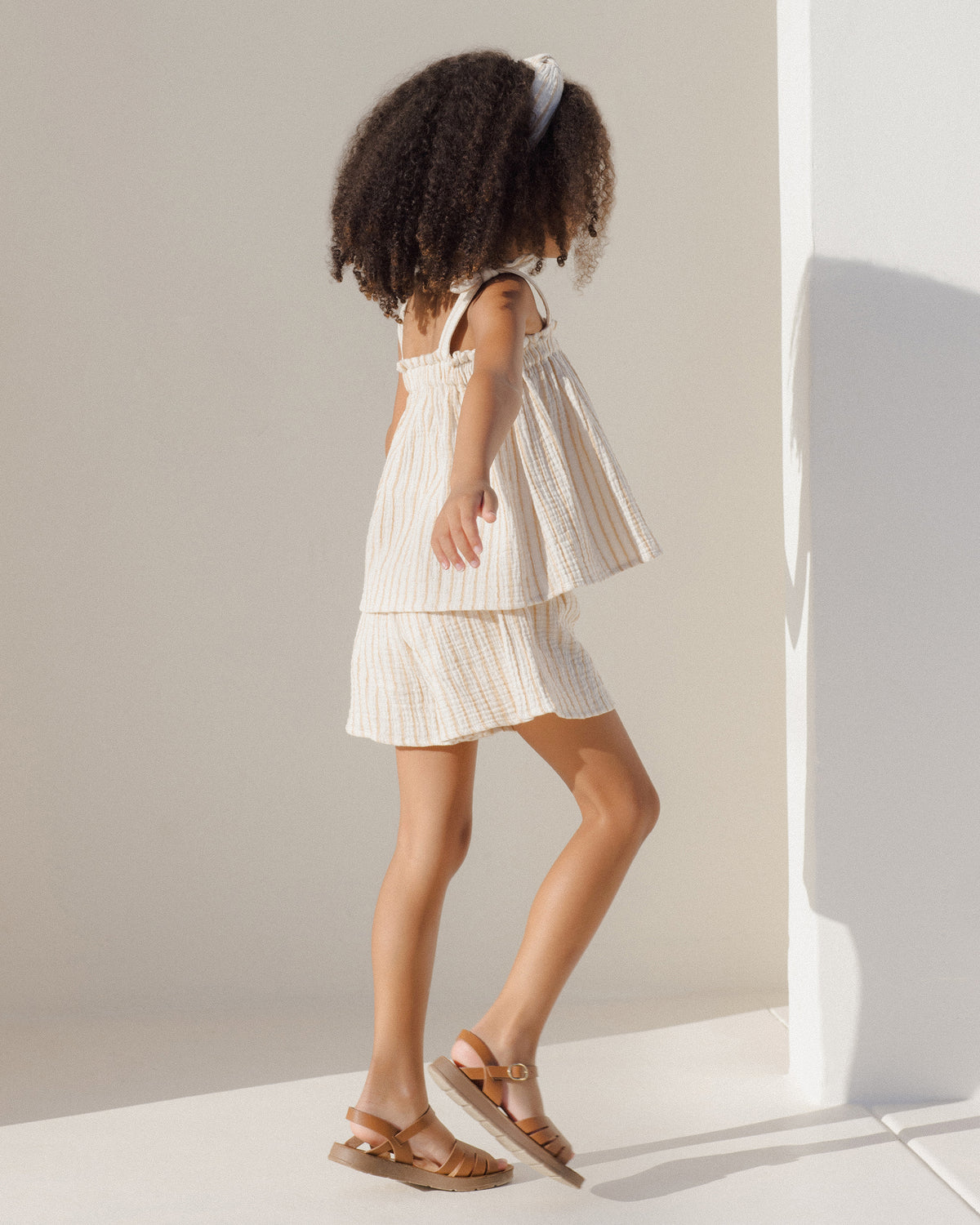 RYLEE + CRU REMI SHORTS / MARIGOLD STRIPE