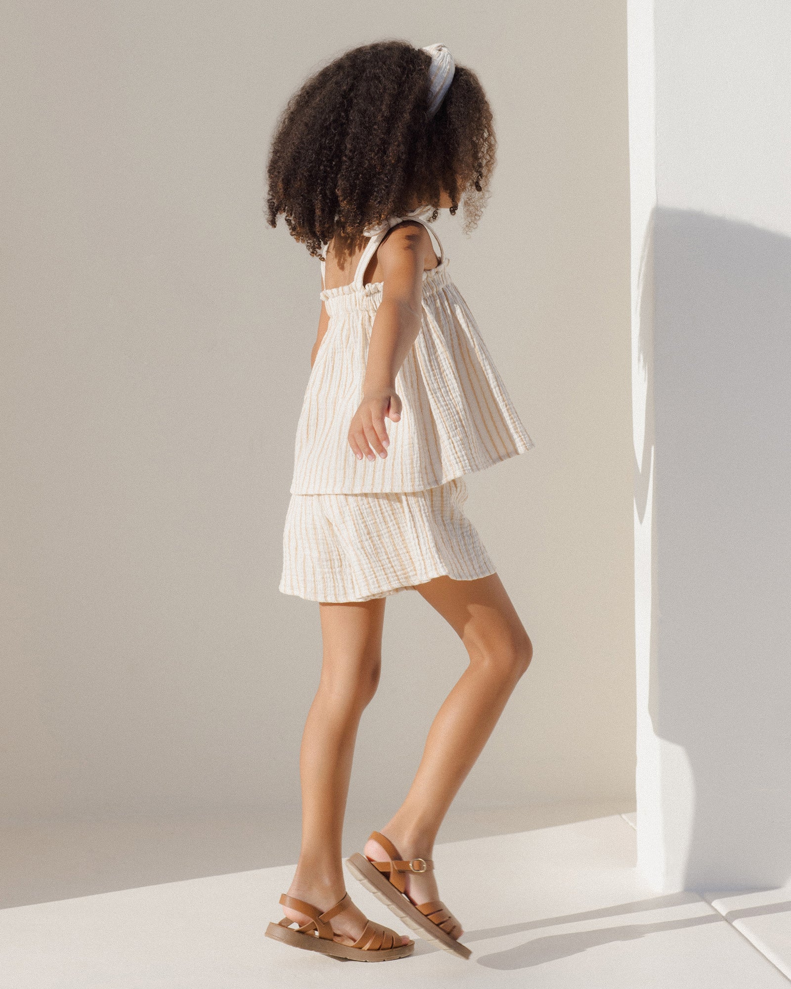 RYLEE + CRU REMI SHORTS / MARIGOLD STRIPE