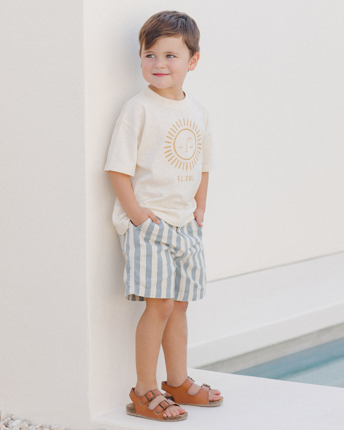 RYLEE + CRU DAWSON SHORTS / OCEAN STRIPE