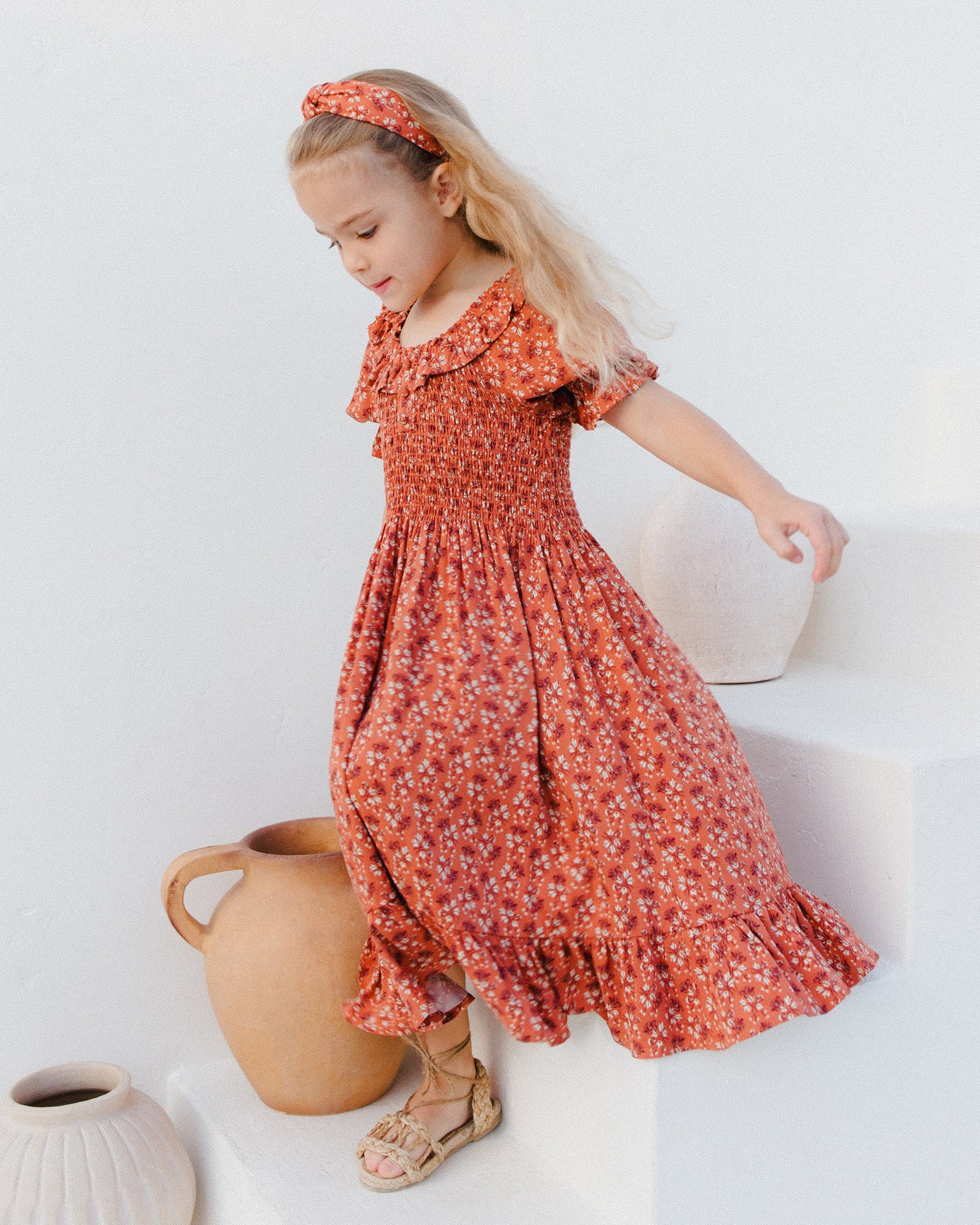 RYLEE + CRU KNOTTED HEADBAND / RED FLORAL