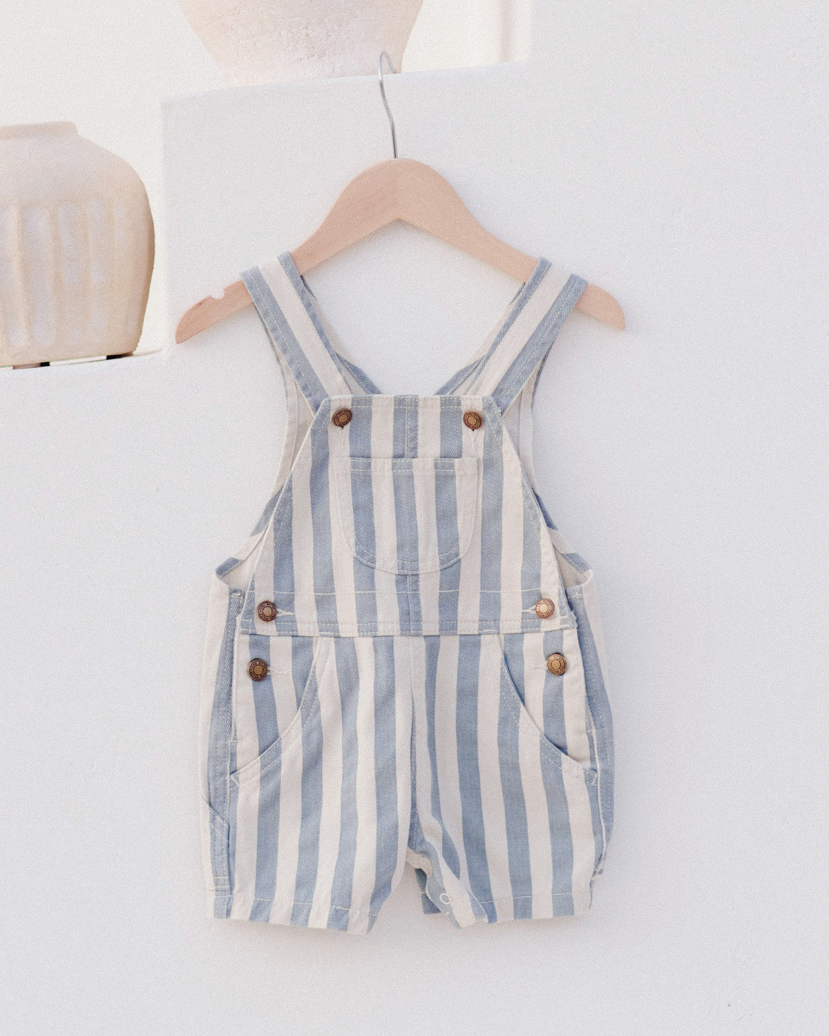 RYLEE + CRU DENIM SHORTALLS / OCEAN STRIPE