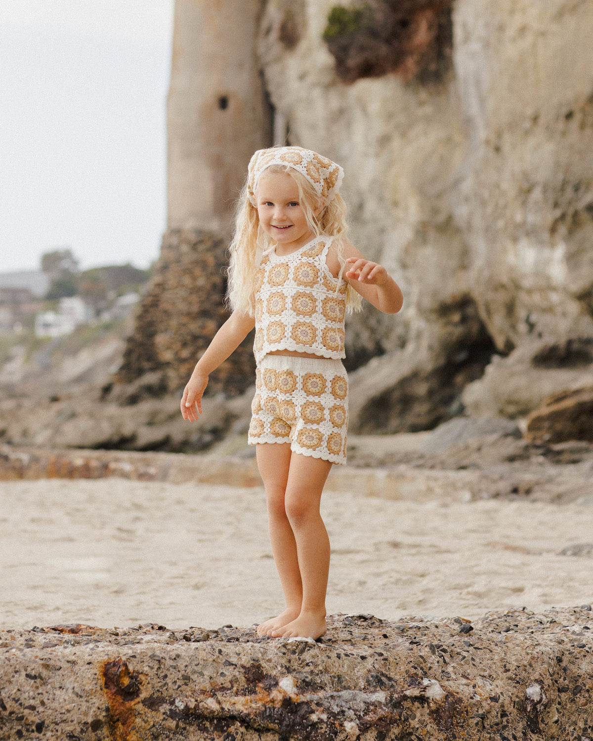 RYLEE + CRU CROCHET TANK SET / MARIGOLD DAISY