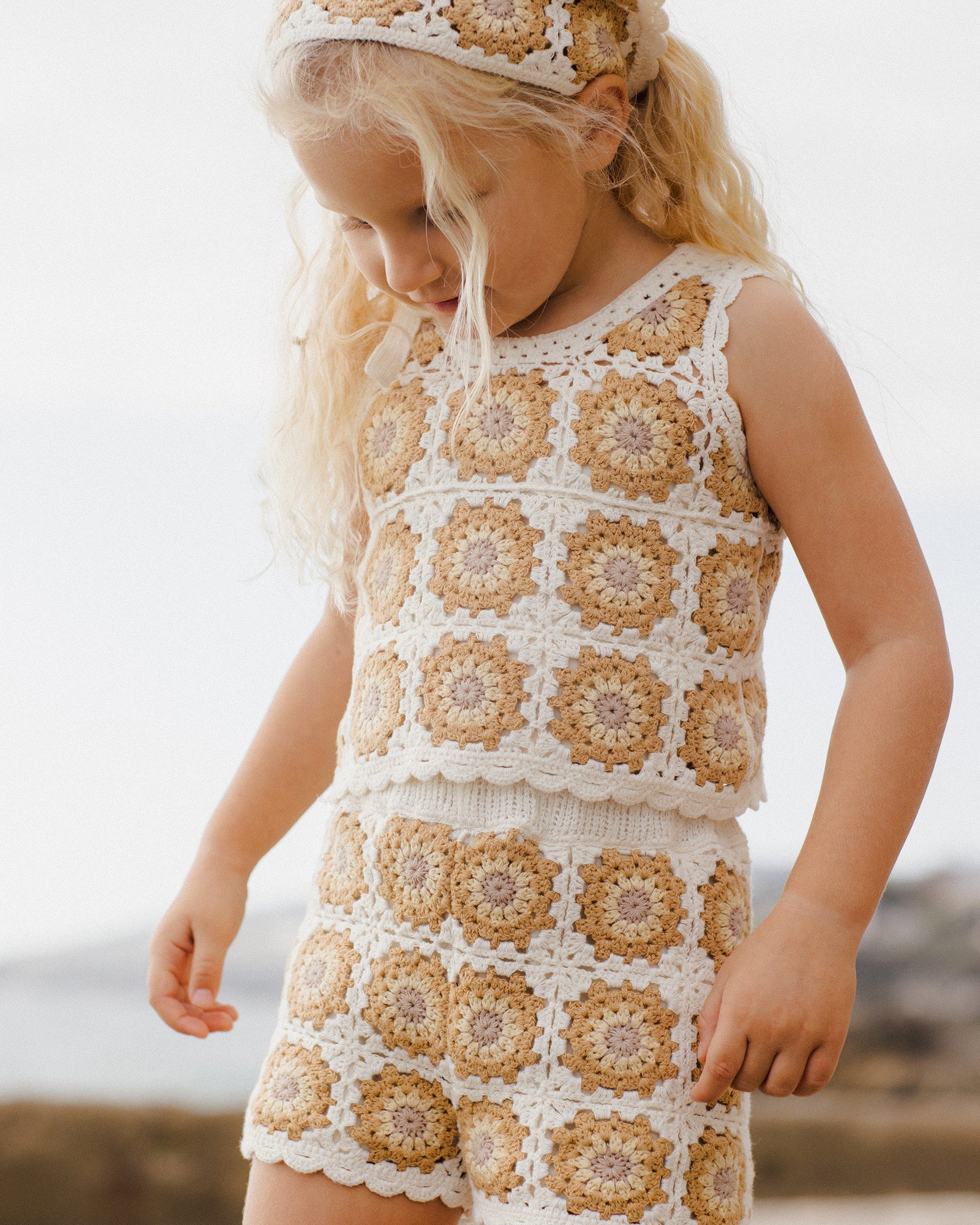 RYLEE + CRU CROCHET TANK SET / MARIGOLD DAISY