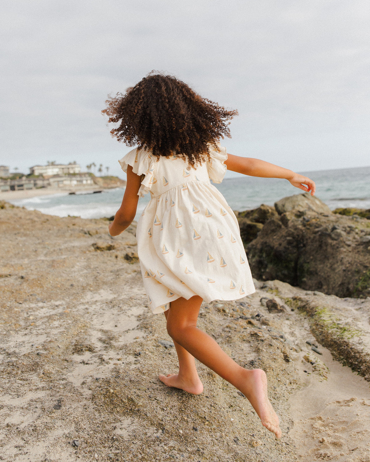 RYLEE + CRU MARIPOSA DRESS / SAILBOATS