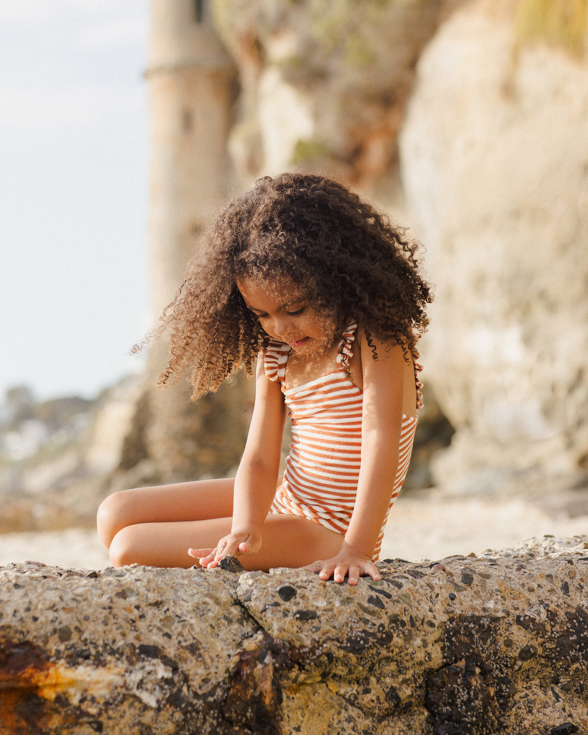 RYLEE + CRU POSITANO ONEPIECE / POPPY STRIPE