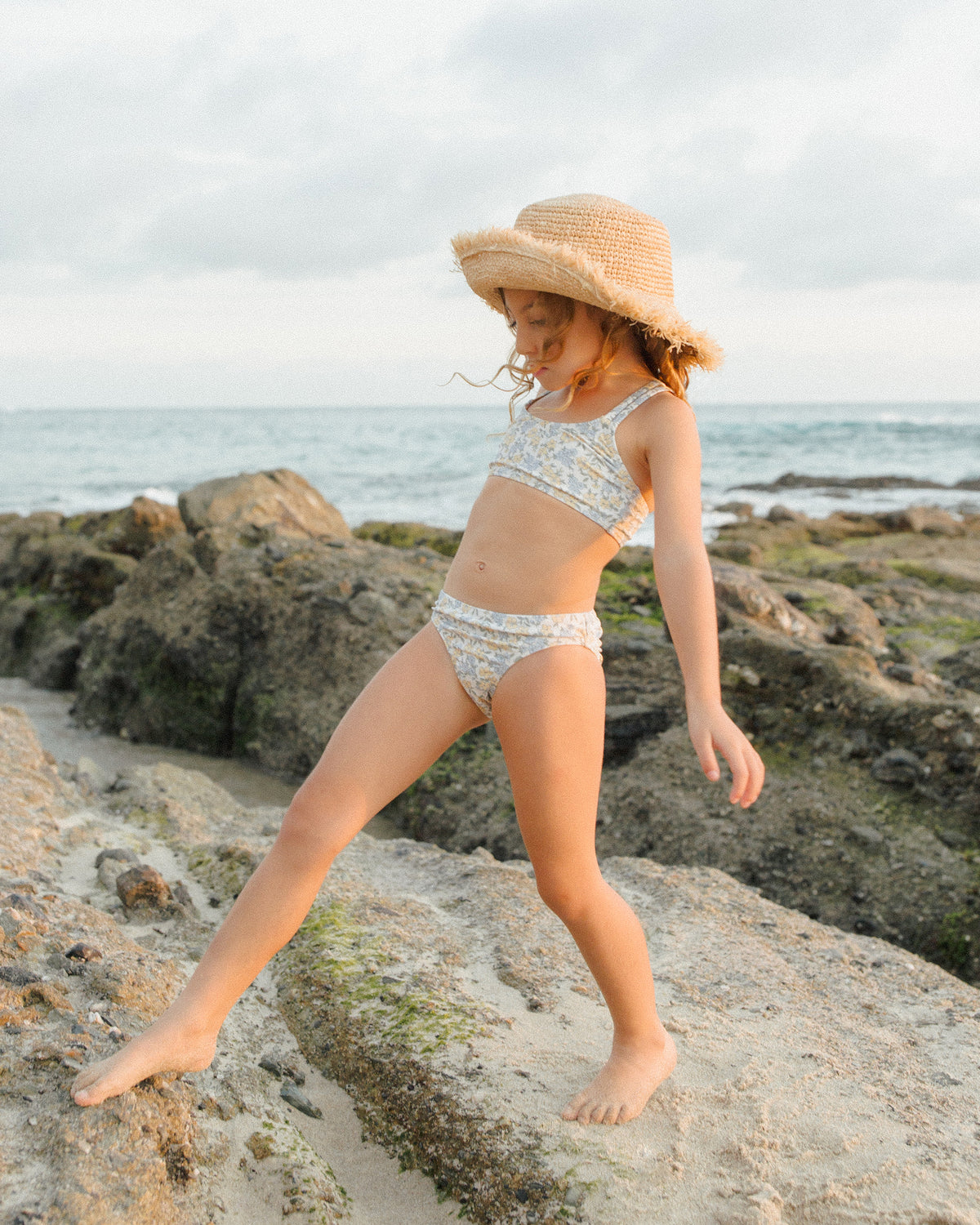 RYLEE + CRU CROP RASHGUARD SET / BLOOM