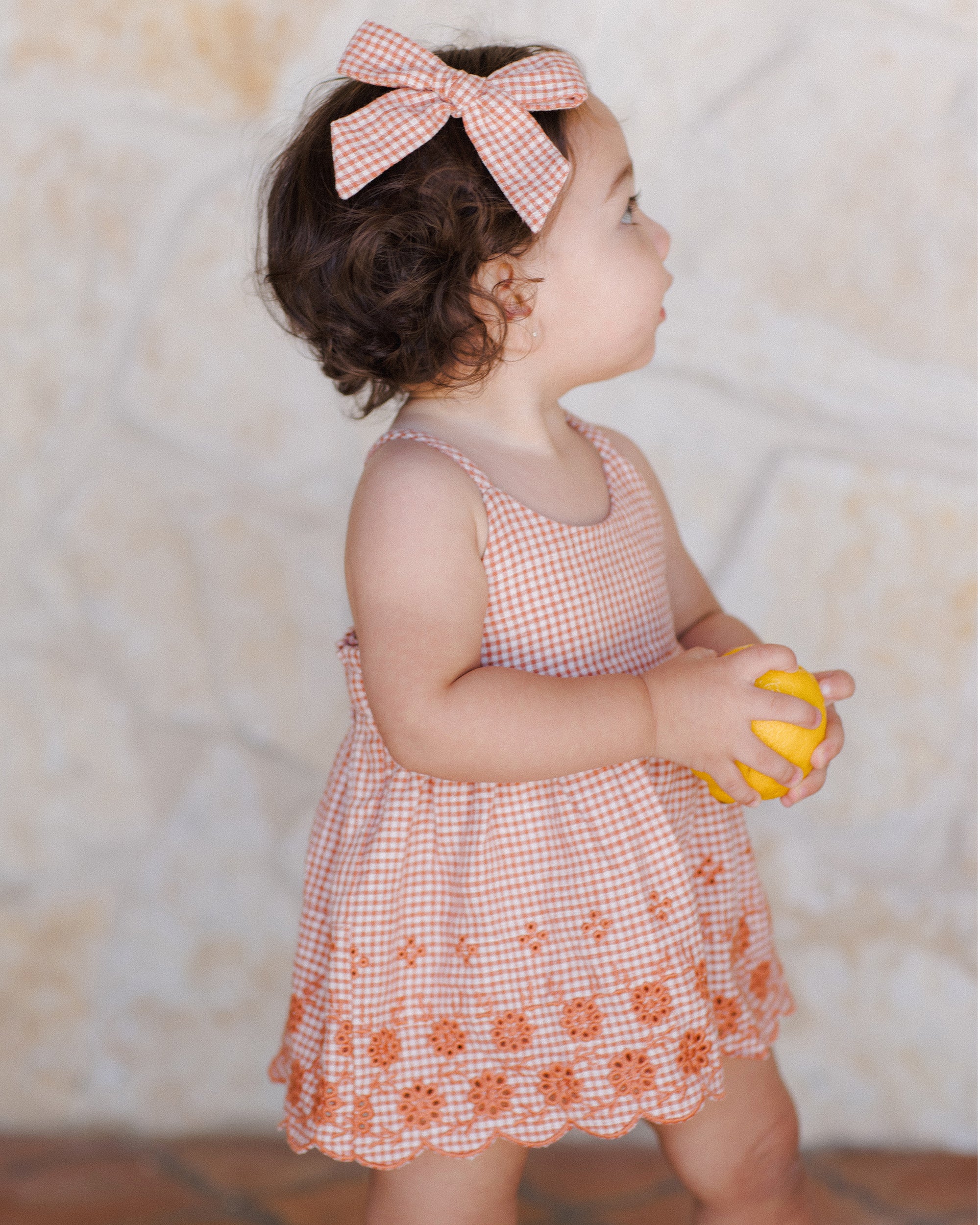 RYLEE + CRU BOW / POPPY GINGHAM