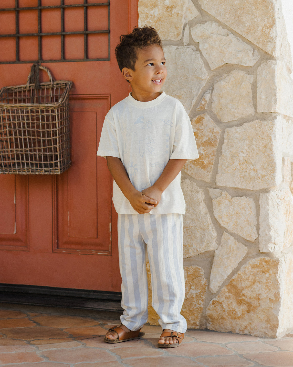 RYLEE + CRU RORY PANT / BLUE STRIPE