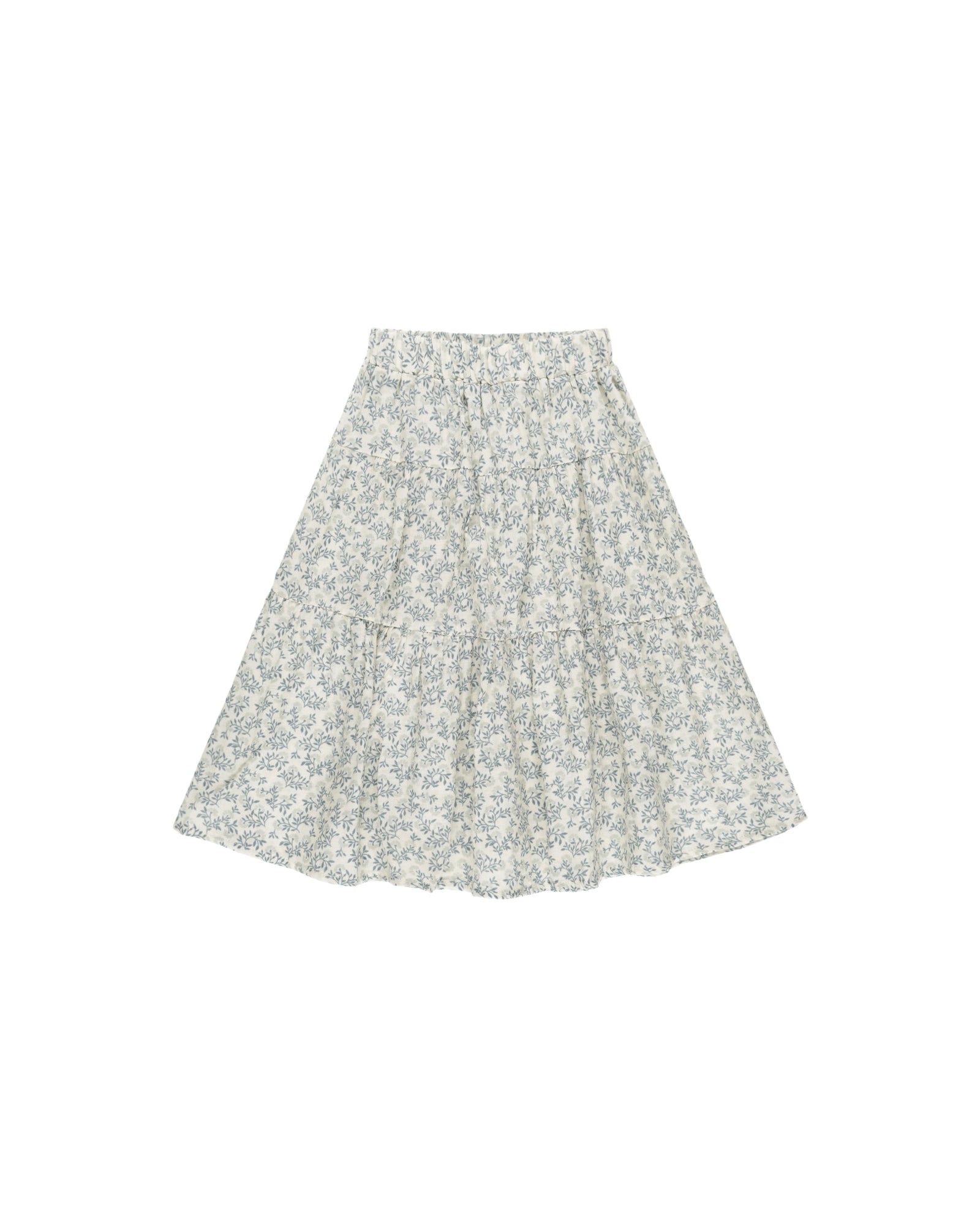 RYLEE + CRU TIERED MIDI SKIRT / BLOSSOM