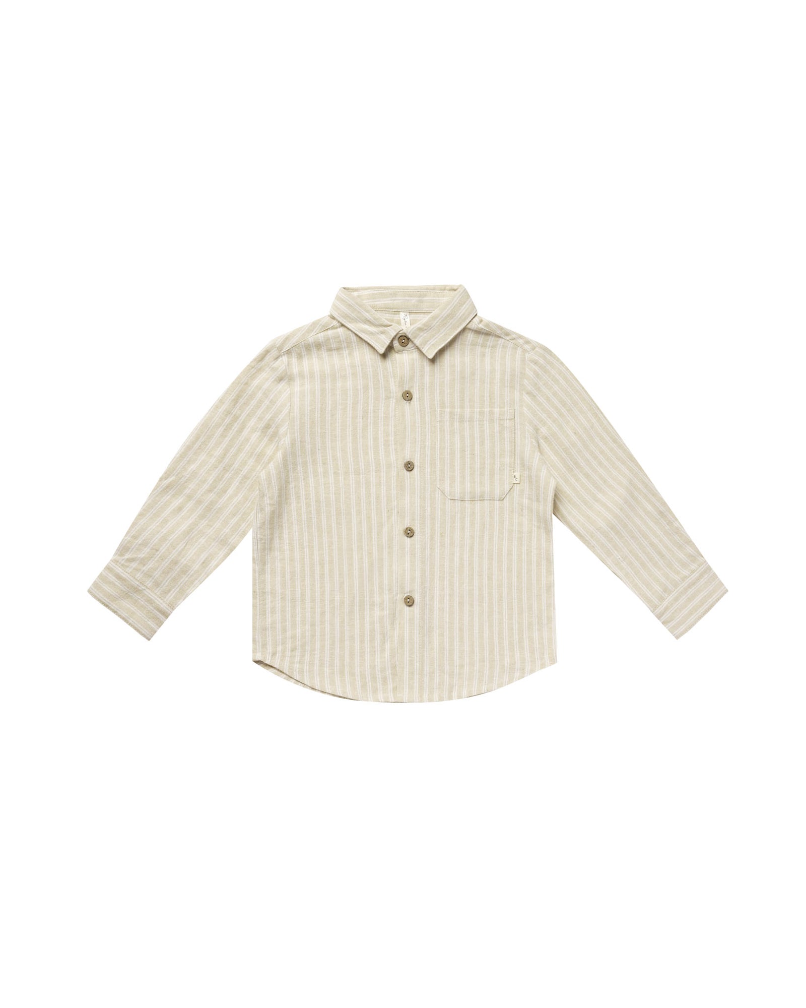 RYLEE + CRU COLLARED SHIRT / CHAMPAGNE STRIPE