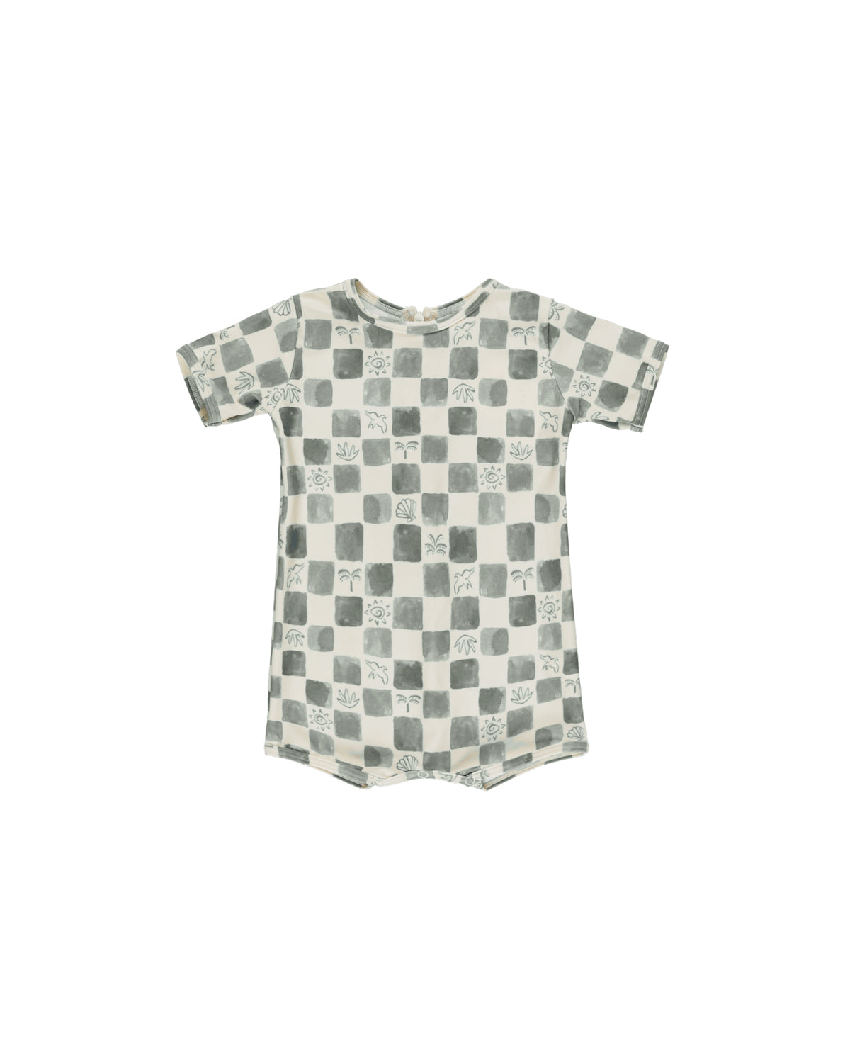 RYLEE + CRU SHORTY ONEPIECE / COASTAL CHECK