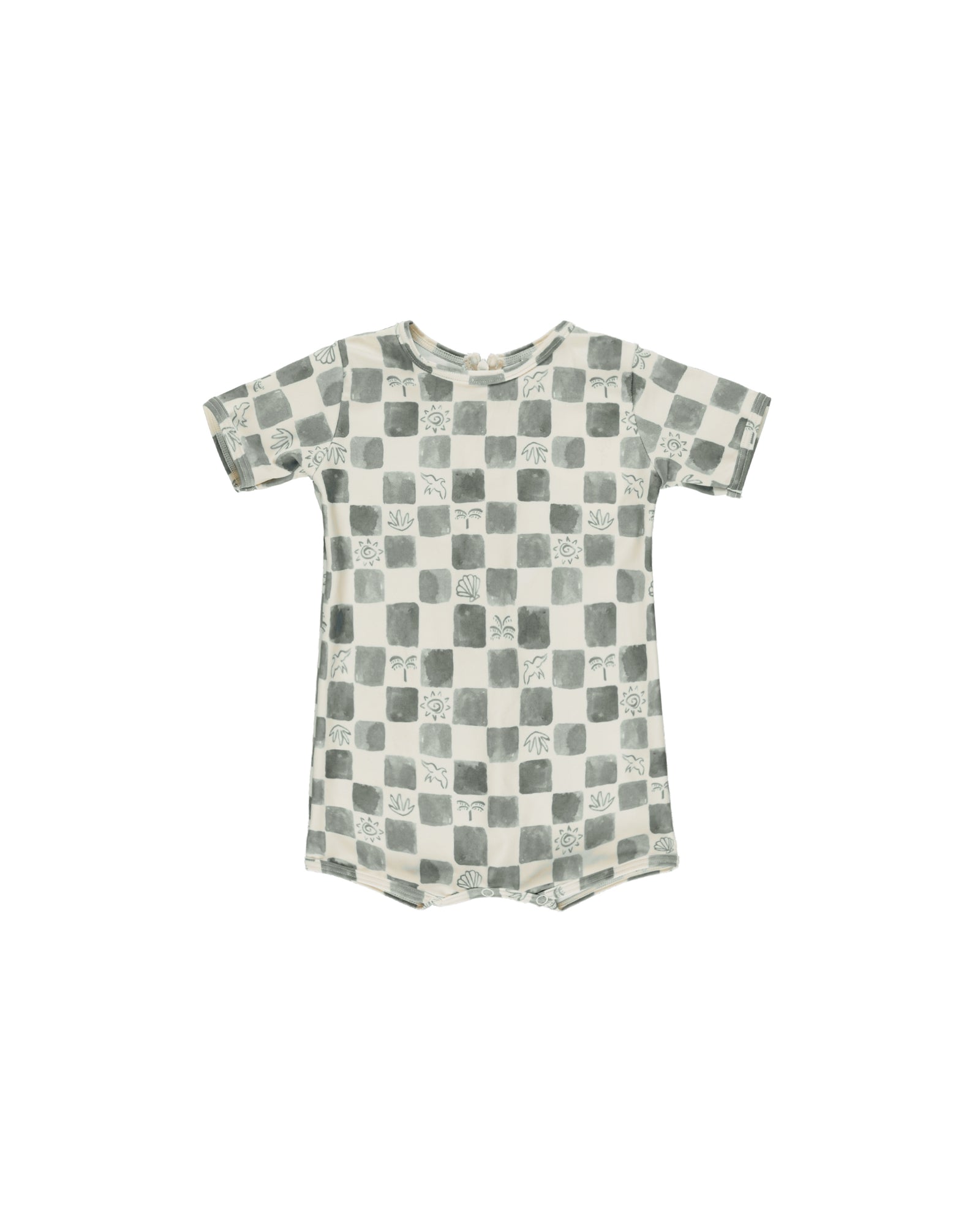 RYLEE + CRU SHORTY ONEPIECE / COASTAL CHECK