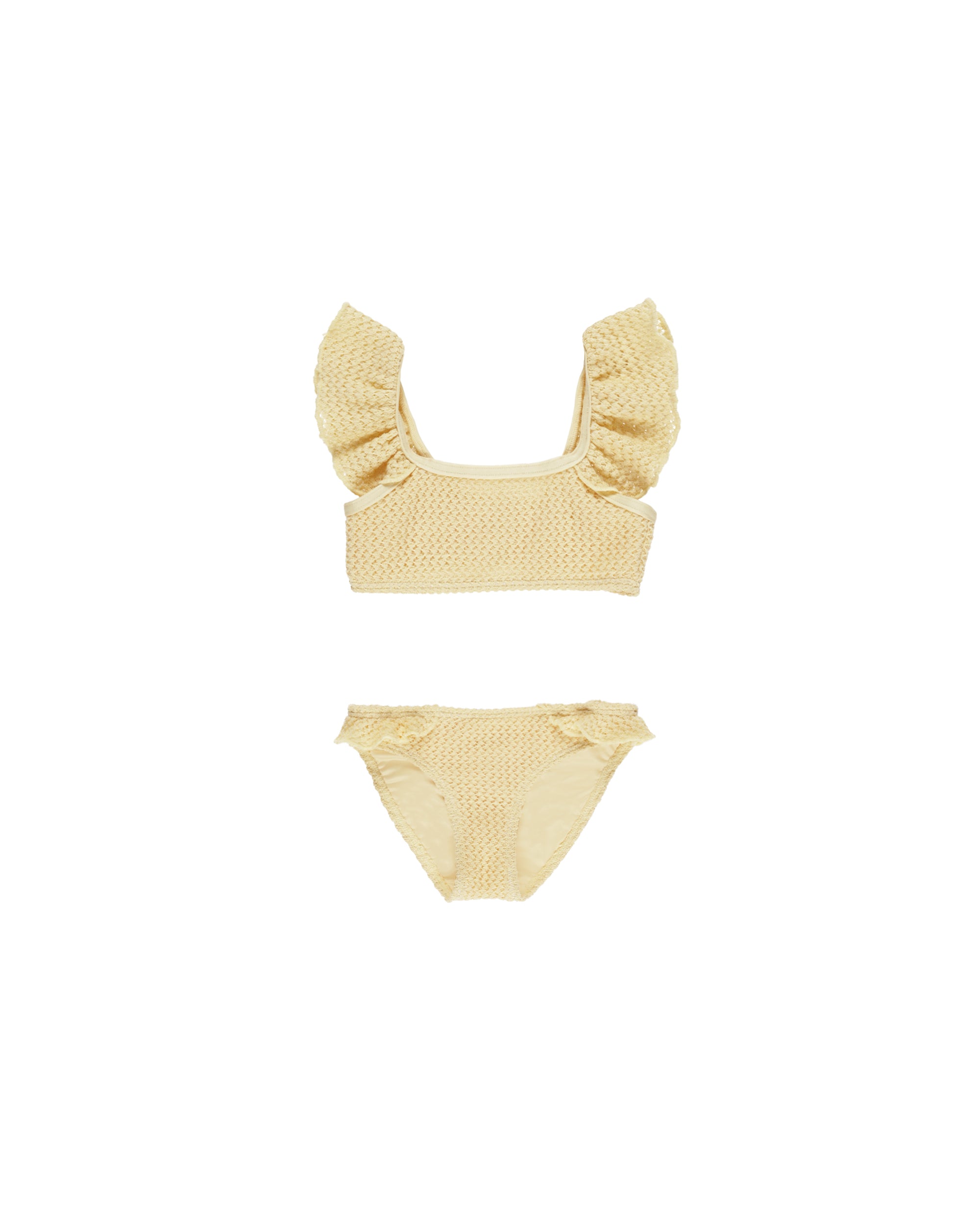 RYLEE + CRU HANALEI BIKINI / YELLOW CROCHET