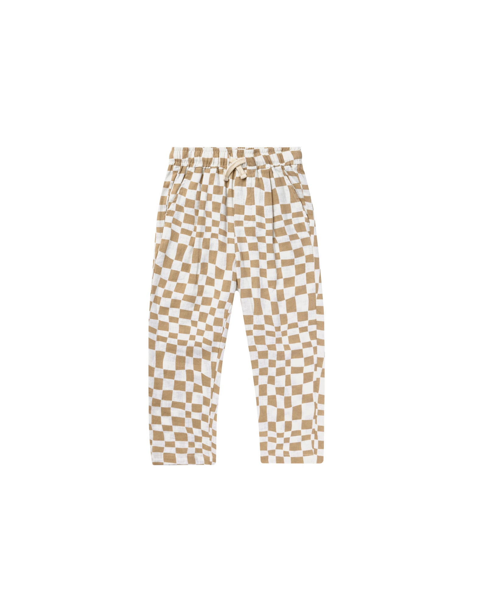 RYLEE + CRU RYDER PANT / SAND CHECK