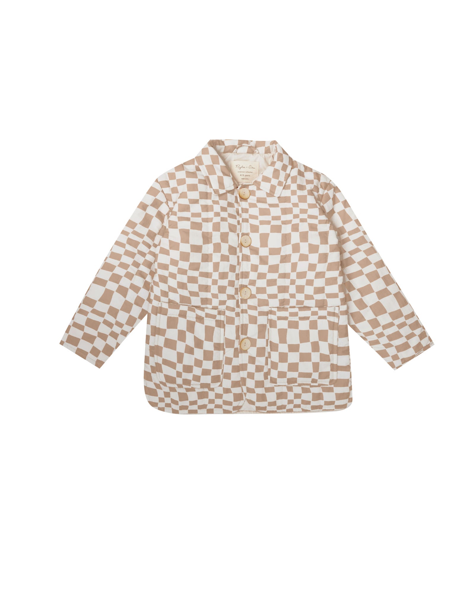 RYLEE + CRU NOELLE COAT / SAND CHECK