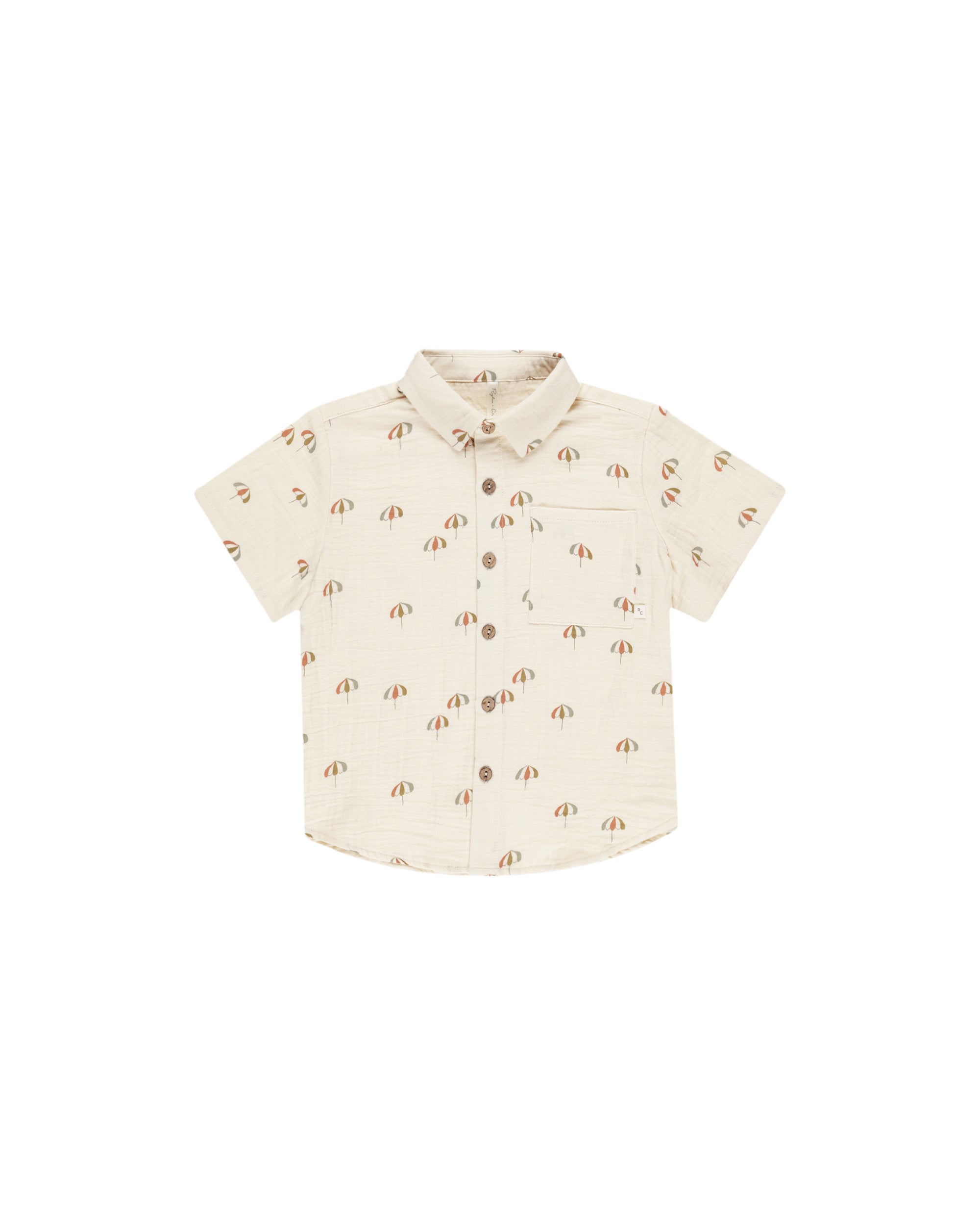 RYLEE + CRU COLLARED SHORT SLEEVE SHIRT / UMBRELLAS