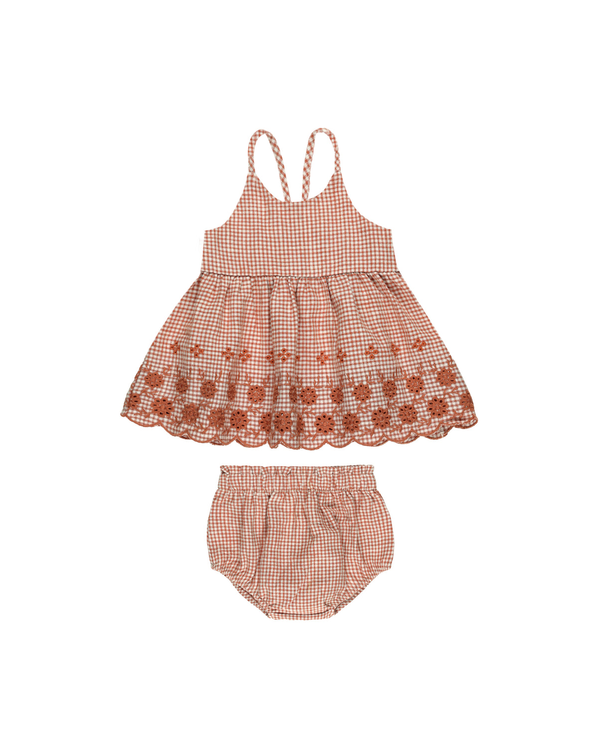 RYLEE + CRU ZENI SET / POPPY GINGHAM