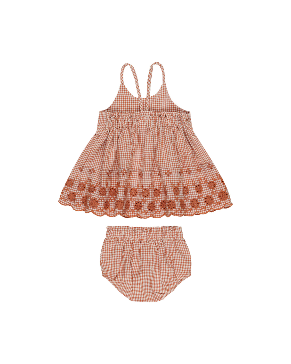 RYLEE + CRU ZENI SET / POPPY GINGHAM