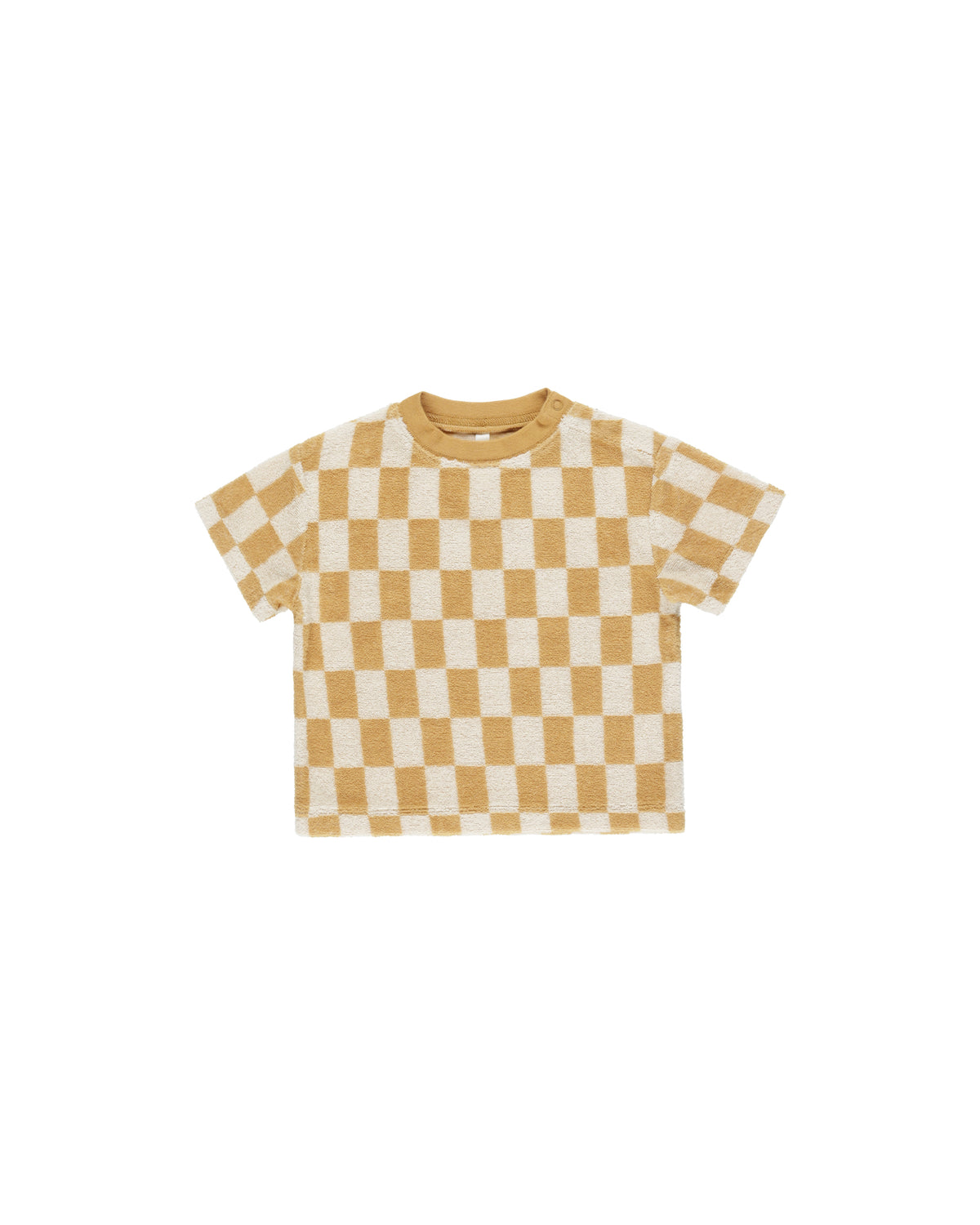 RYLEE + CRU RELAXED TEE / MARIGOLD CHECK