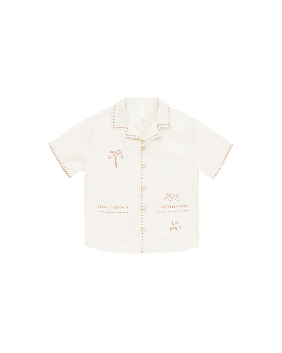 RYLEE + CRU LAPEL COLLAR SHIRT / LA MER