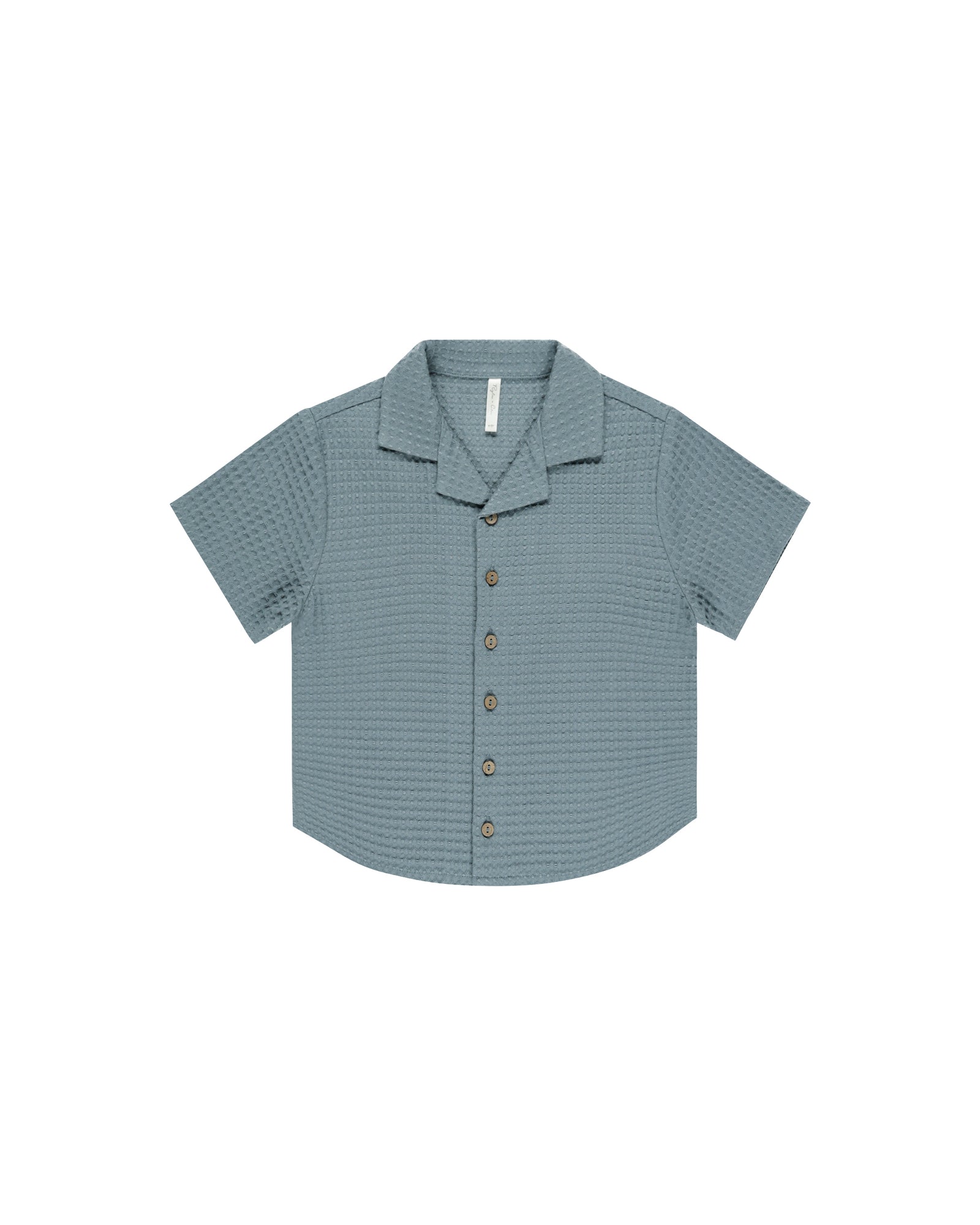 RYLEE + CRU LAPEL COLLARED SHIRT / OCEAN