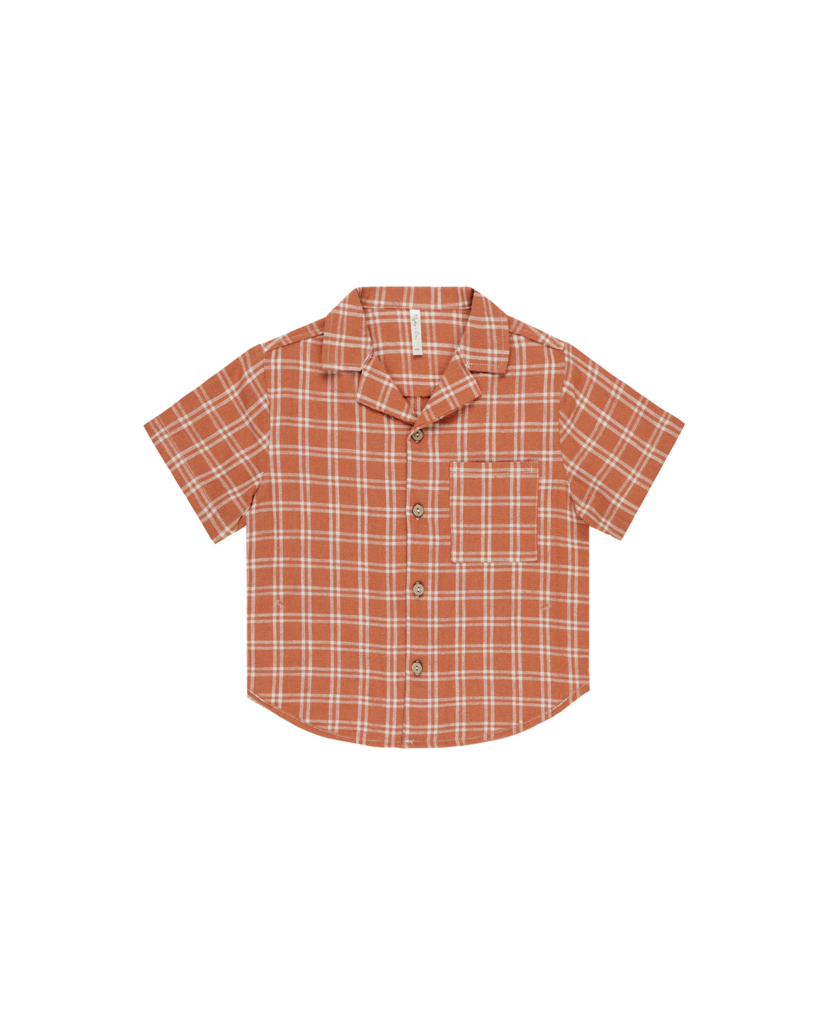RYLEE + CRU LAPEL COLLARED SHIRT / POPPY CHECK