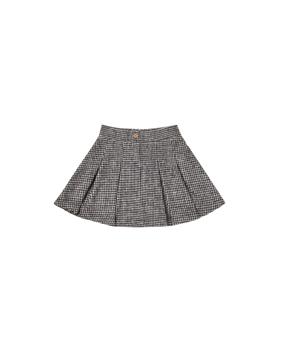 RYLEE + CRU TAILORED SKIRT/ BLACK HOUNDSTOOTH