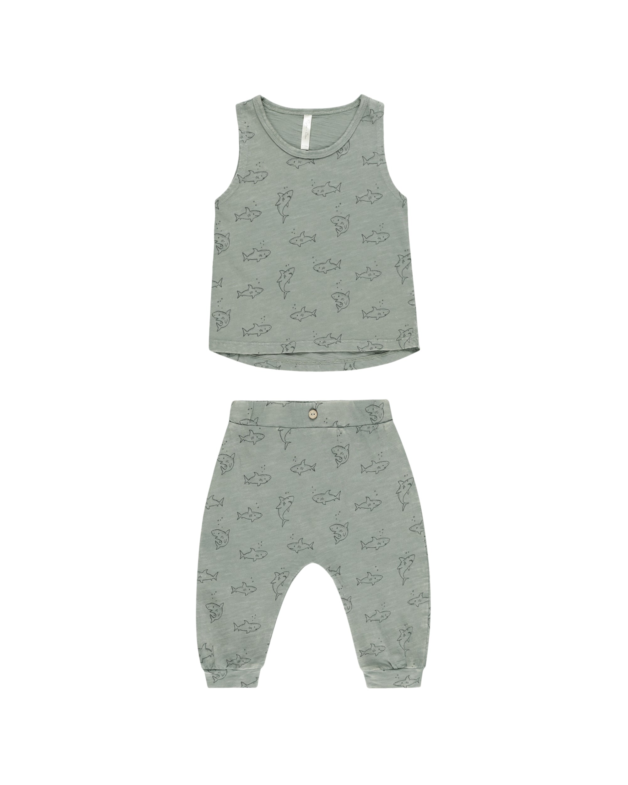 RYLEE + CRU TANK + SLOUCH PANT SET / SHARKS