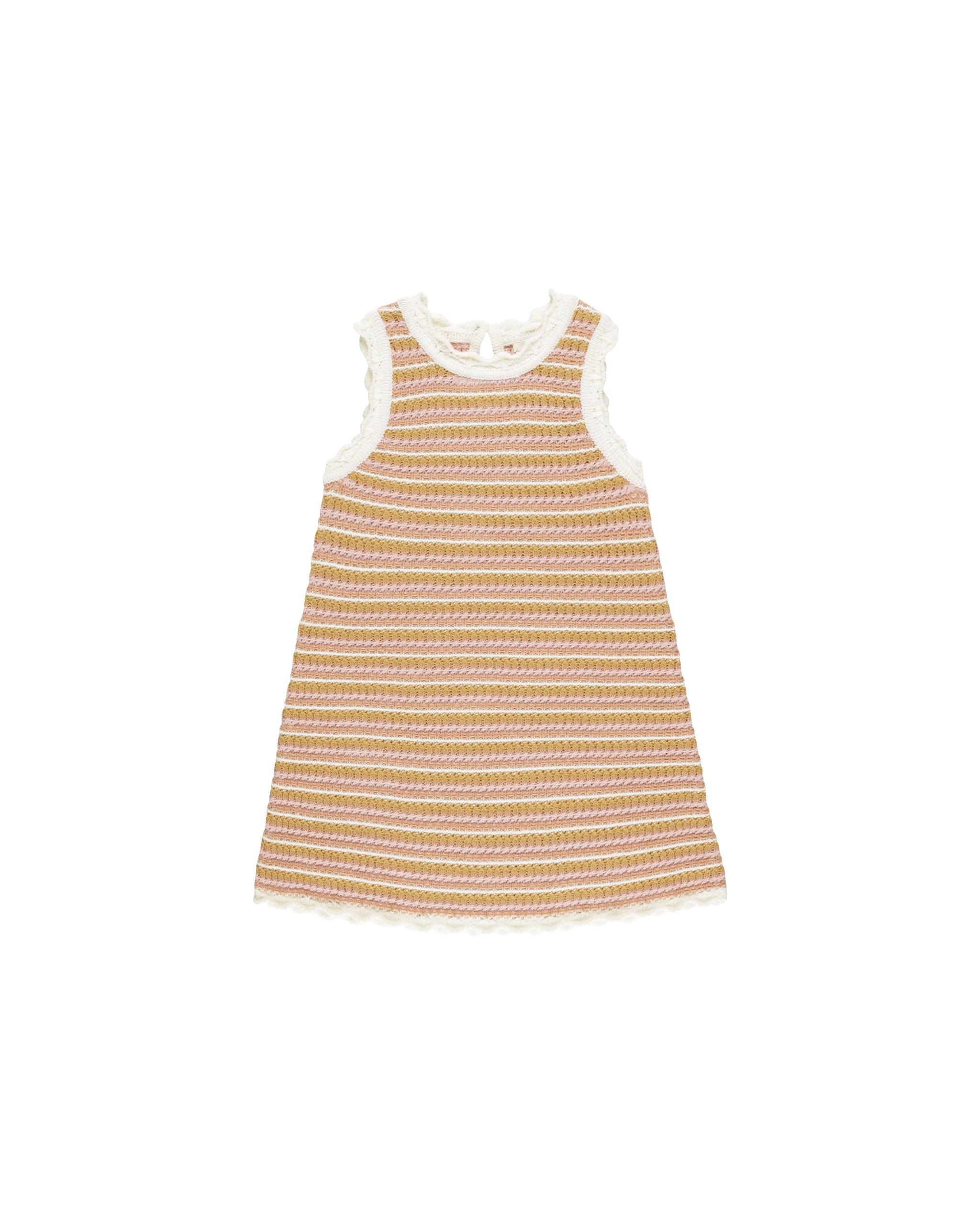 RYLEE + CRU CROCHET TANK MINI DRESS / PINK STRIPE - Milk + Bots RYLEE + CRU CROCHET TANK MINI DRESS / PINK STRIPE - Milk + Bots