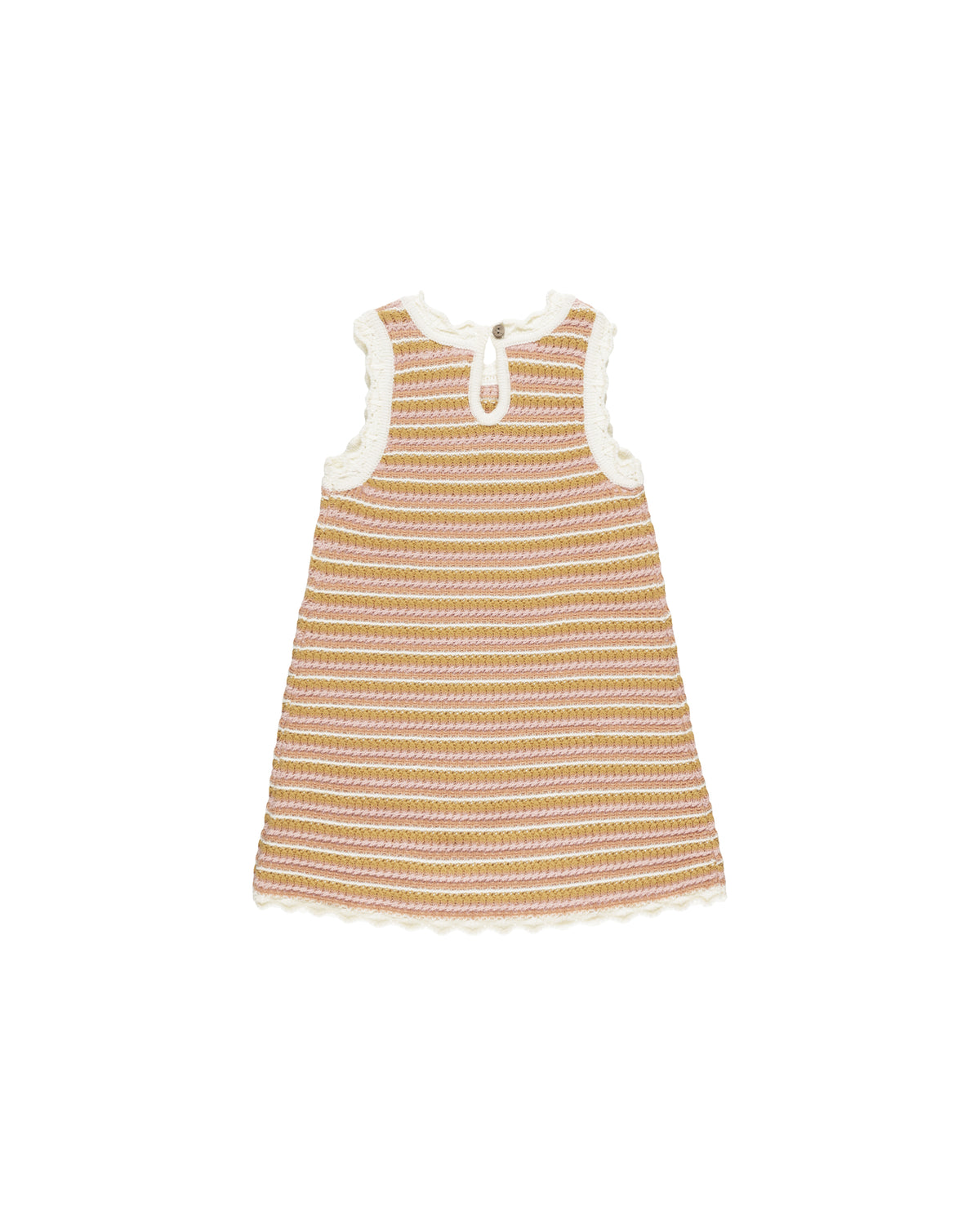 RYLEE + CRU CROCHET TANK MINI DRESS / PINK STRIPE