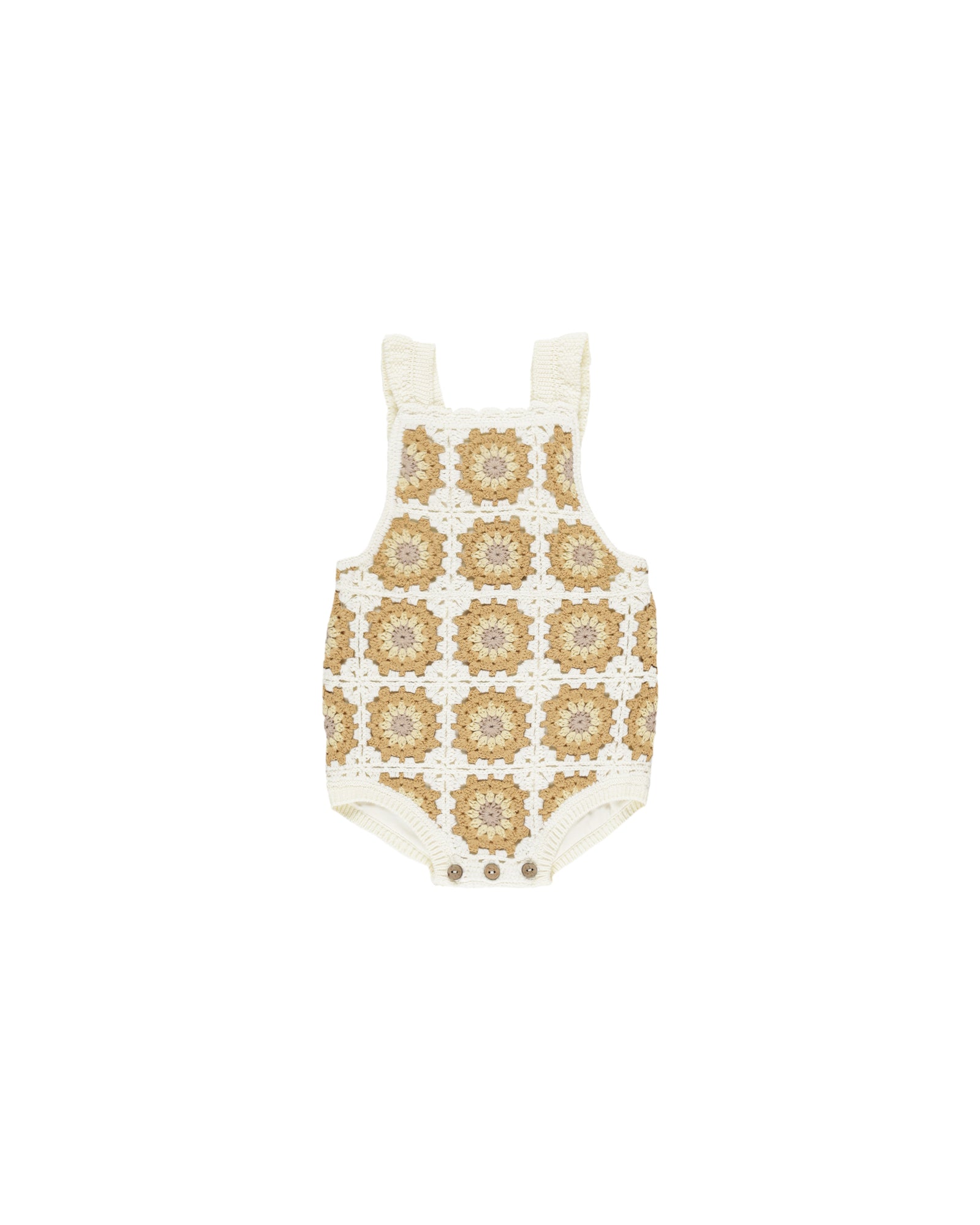 RYLEE + CRU CROCHET ROMPER / MARIGOLD DAISY