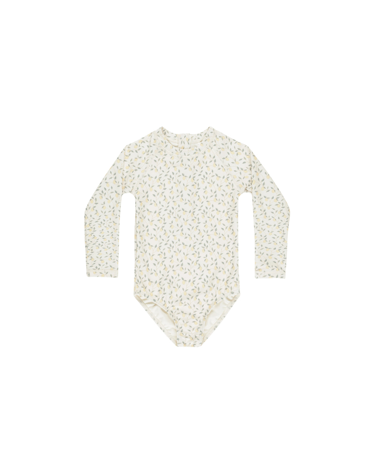 RYLEE + CRU DELPHINE RASHGUARD ONE-PIECE / LEMONS