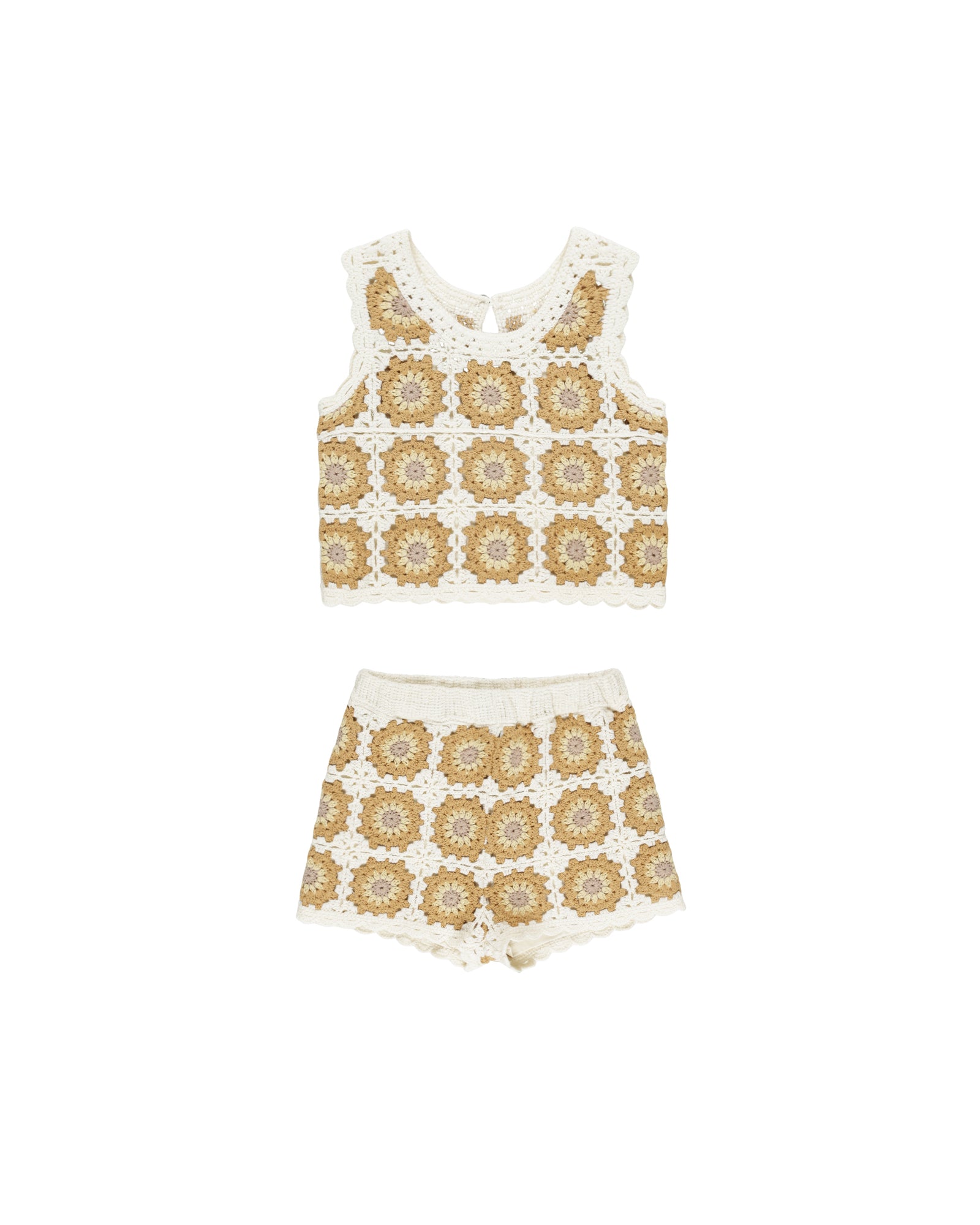RYLEE + CRU CROCHET TANK SET / MARIGOLD DAISY
