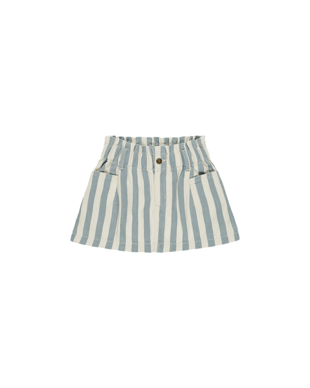 RYLEE + CRU DENIM MINI SKIRT / OCEAN STRIPE