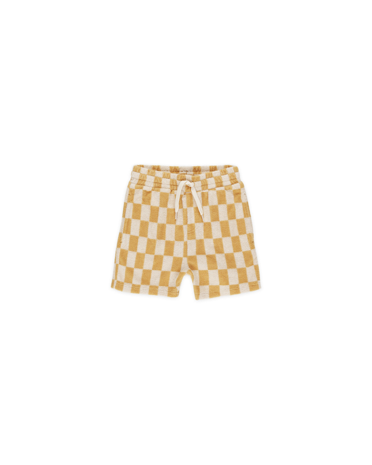 RYLEE + CRU TERRY SHORTS / MARIGOLD CHECK