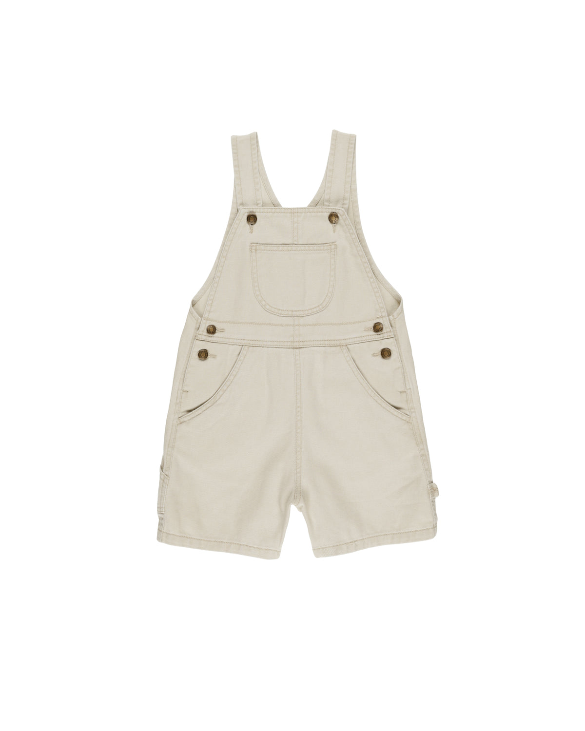 RYLEE + CRU DENIM SHORTALLS / STONE