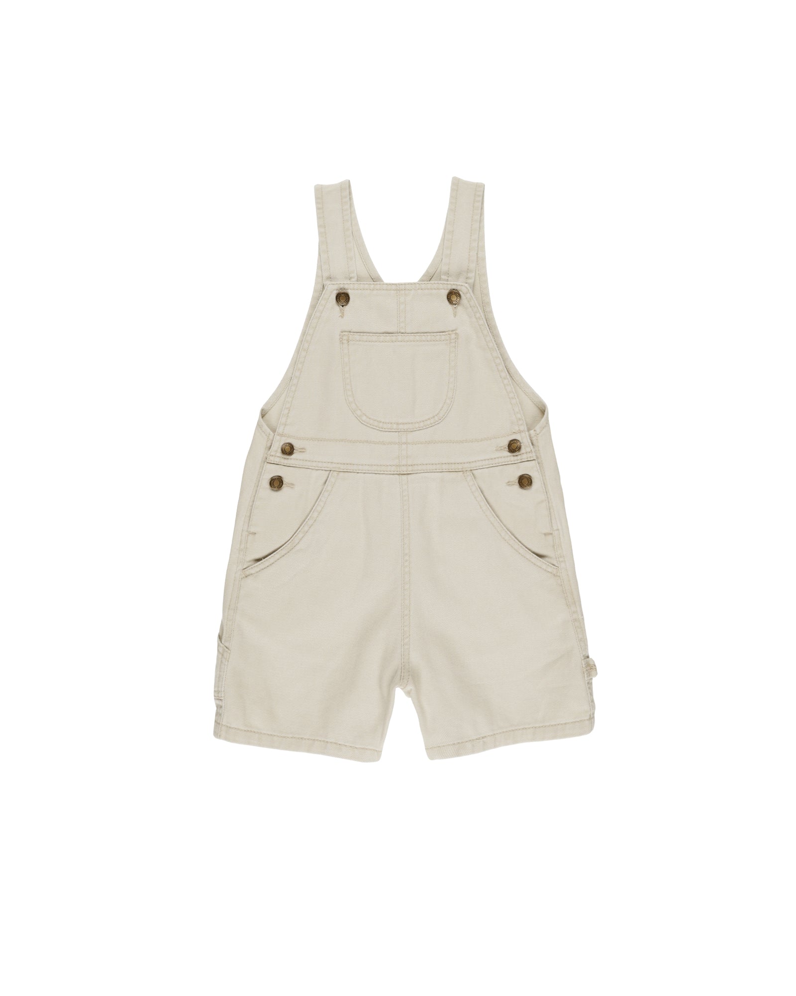 RYLEE + CRU DENIM SHORTALLS / STONE