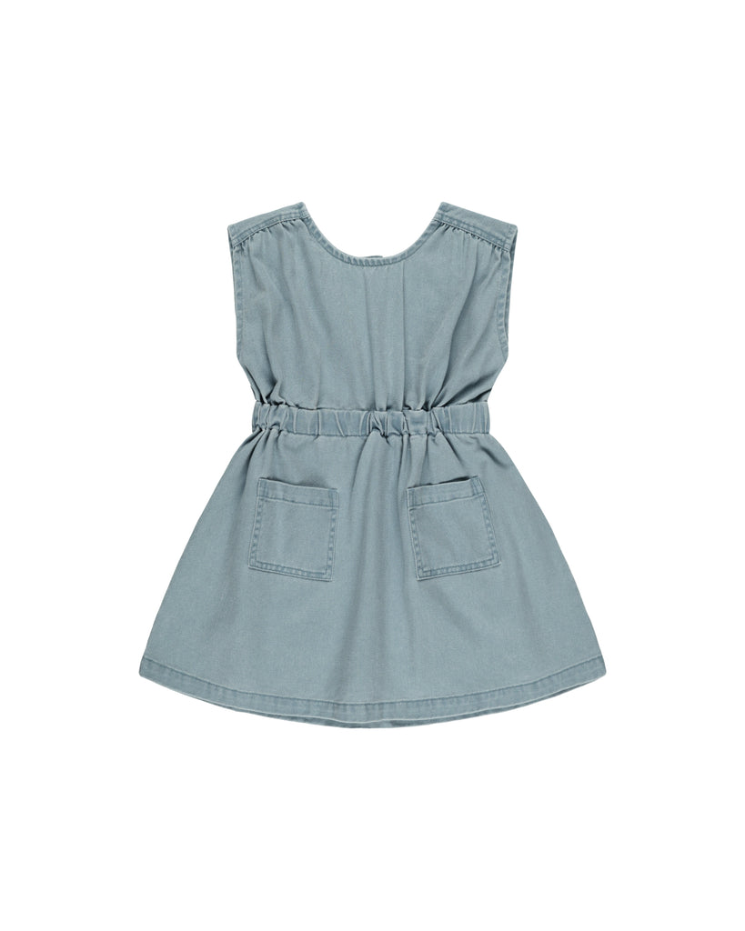 RYLEE + CRU DENIM MINI DRESS / OCEAN - Milk + Bots
