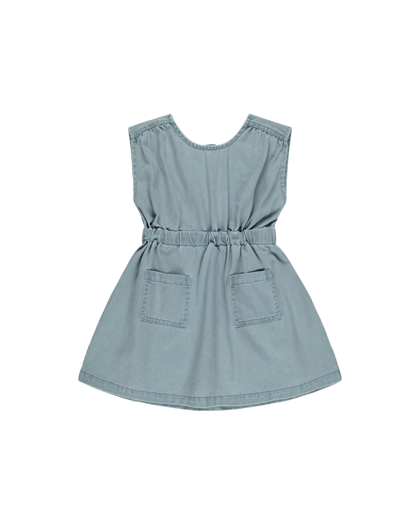 RYLEE + CRU DENIM MINI DRESS / OCEAN