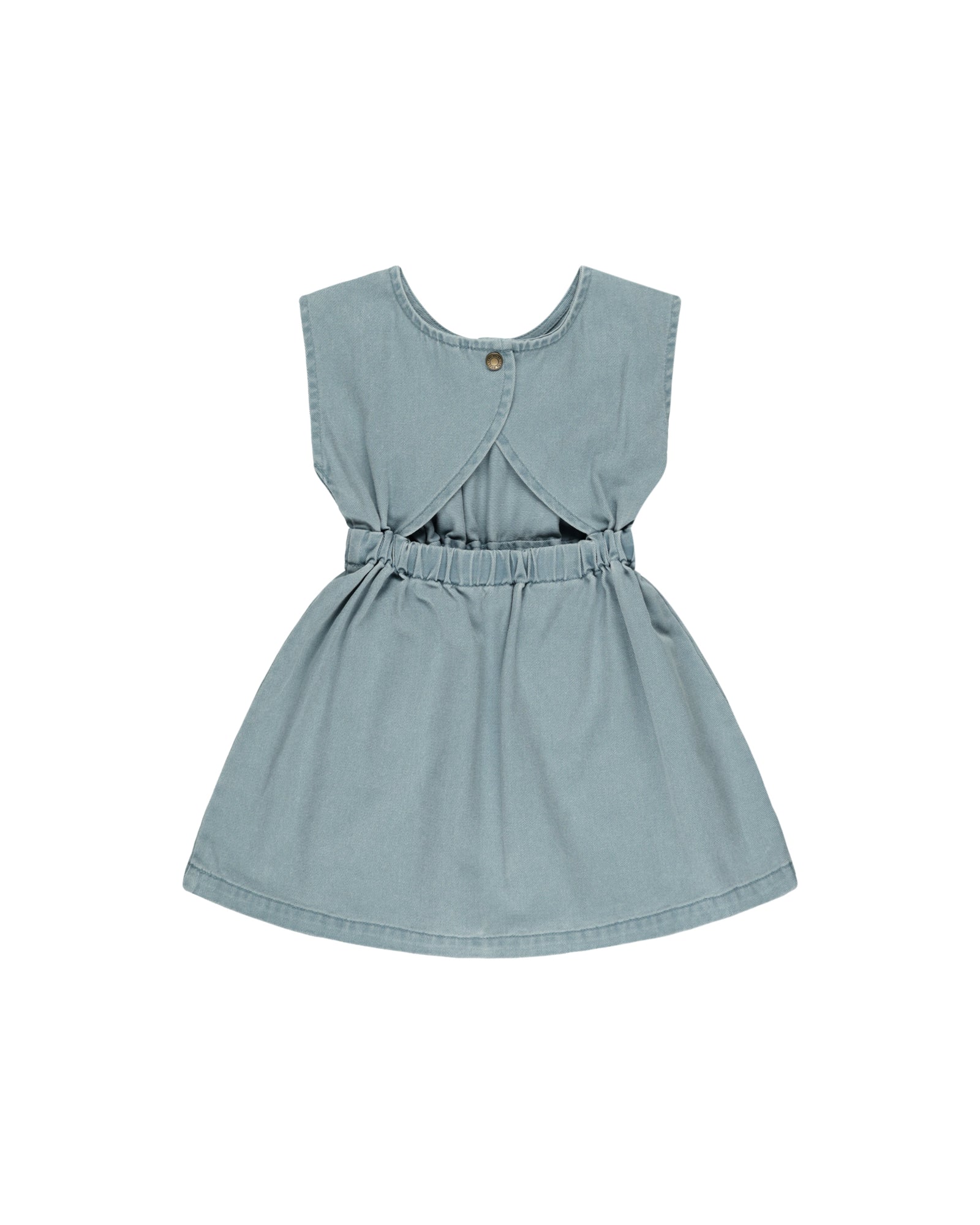 RYLEE + CRU DENIM MINI DRESS / OCEAN