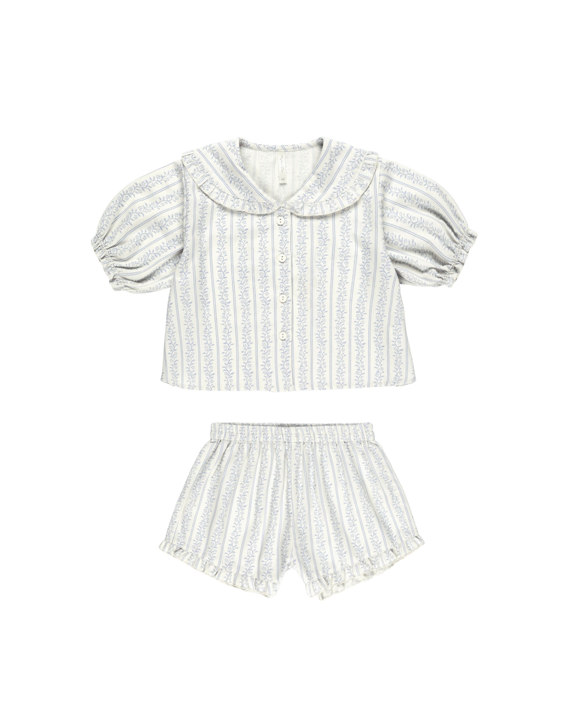 RYLEE + CRU DELILAH PAJAMA SET / BLUE VINES