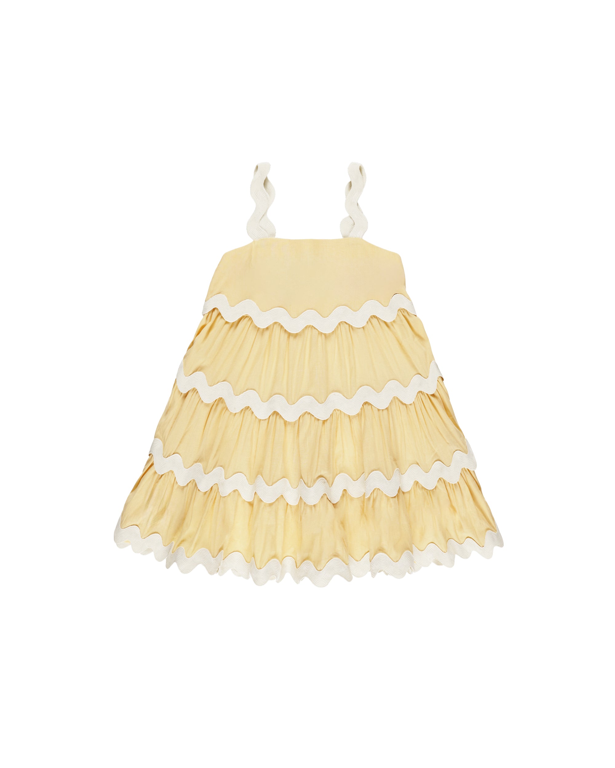 RYLEE + CRU RIC RAC DRESS / YELLOW