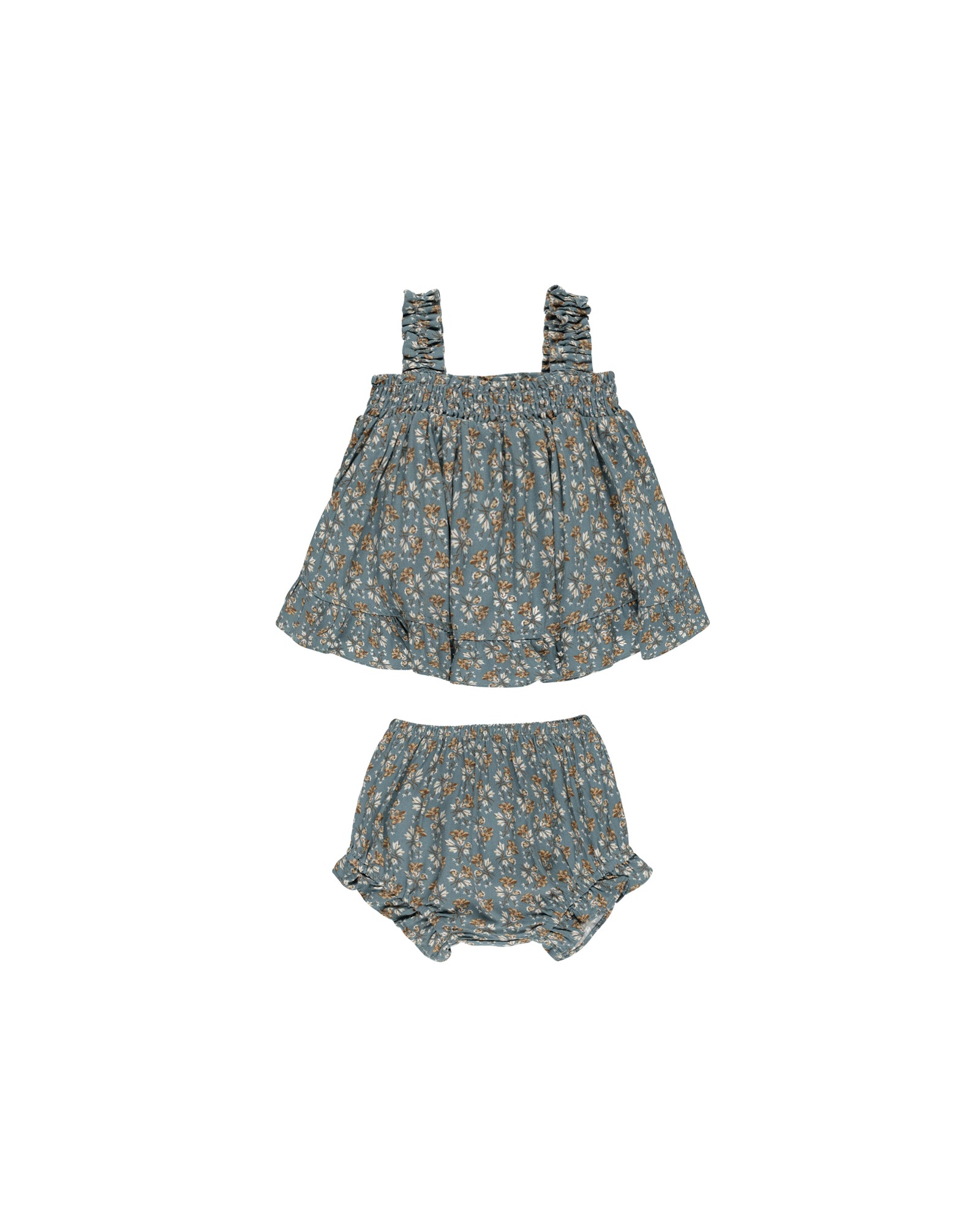 RYLEE + CRU LALA SET / BLUE FLORAL